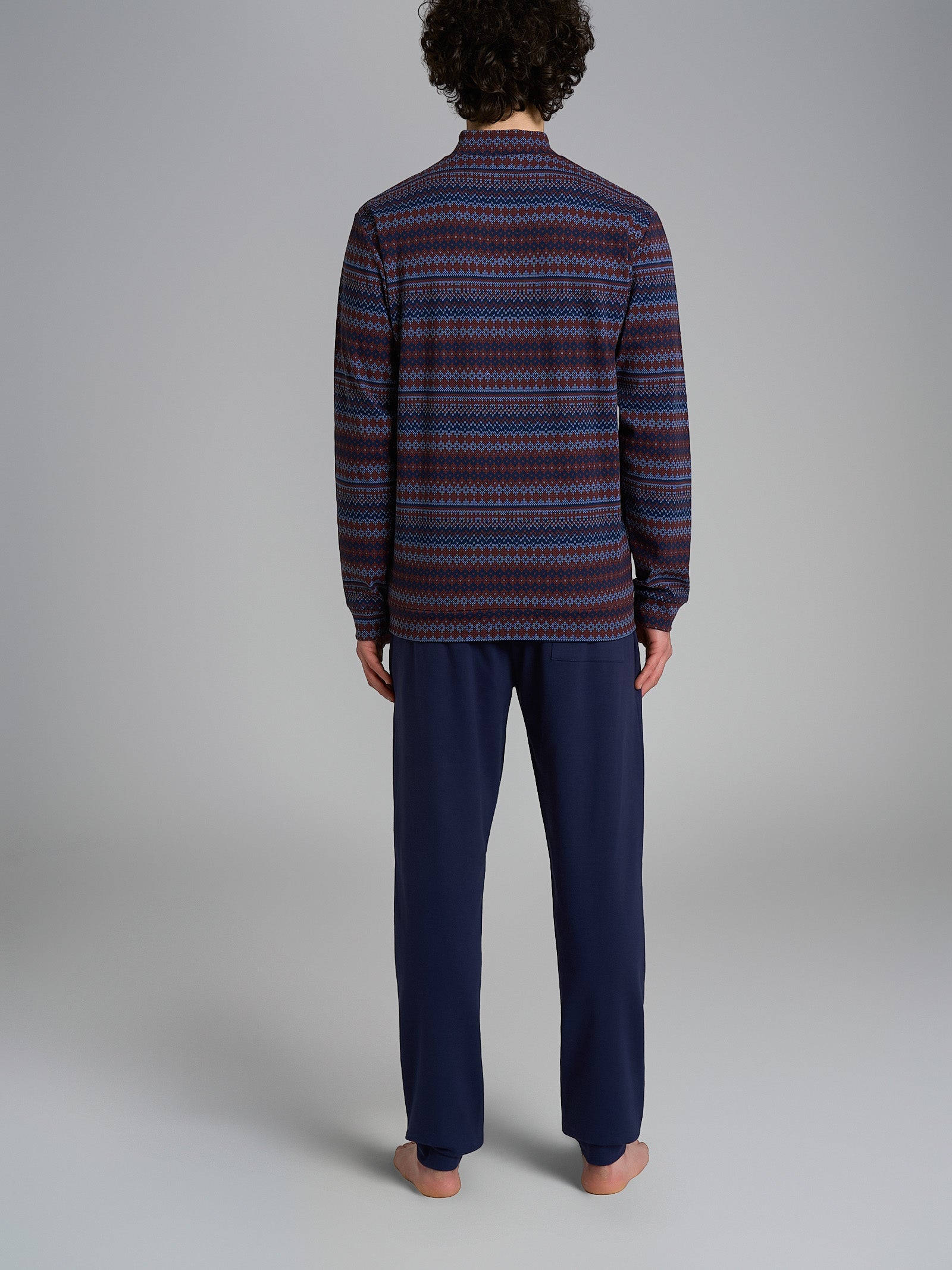 Ragno Sport Pigiama Lupetto Punto Rasato Colony Blue cotone