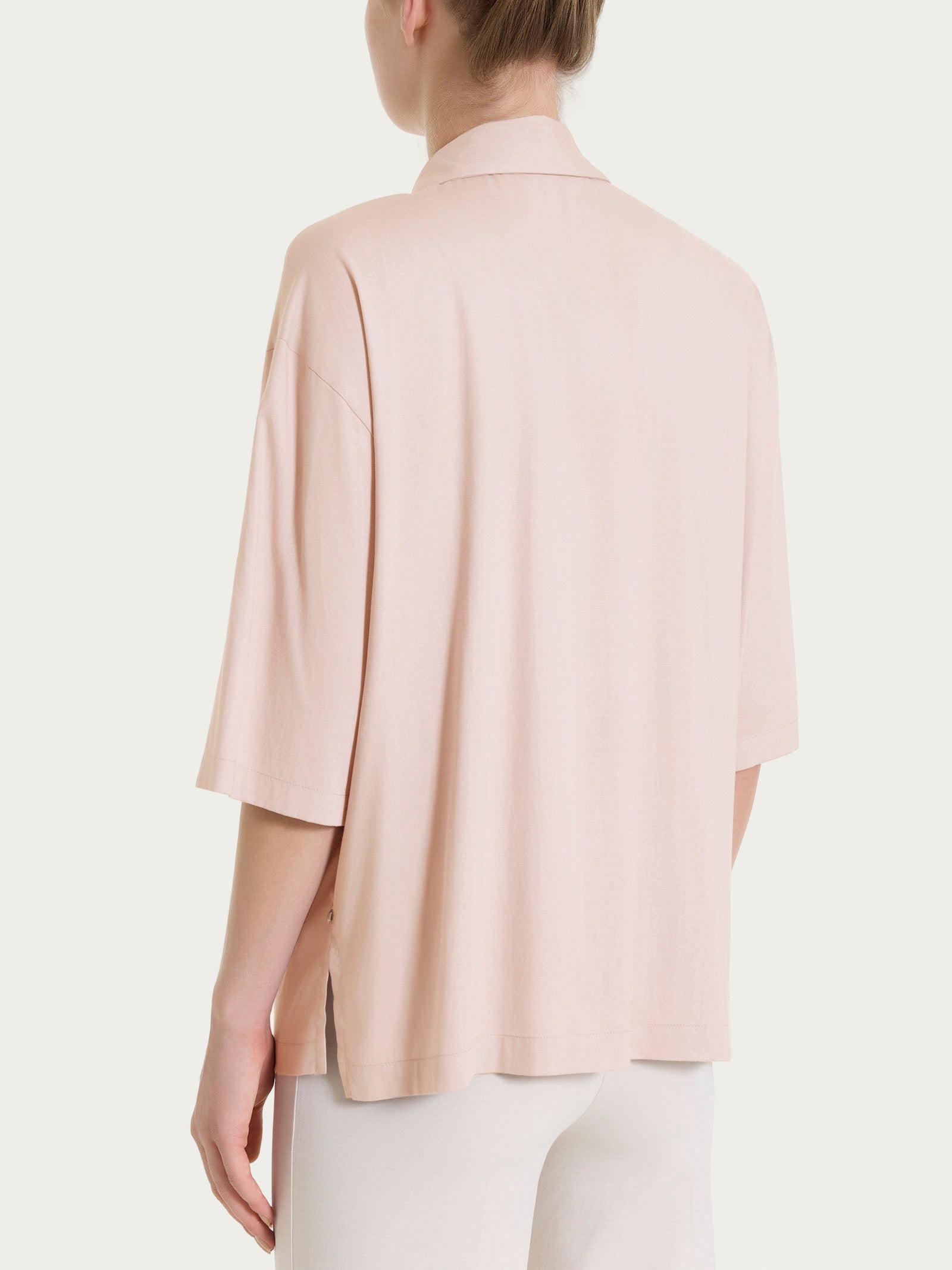 Ragno Camicia Voile Stretch 3/4 Cameo Rose
