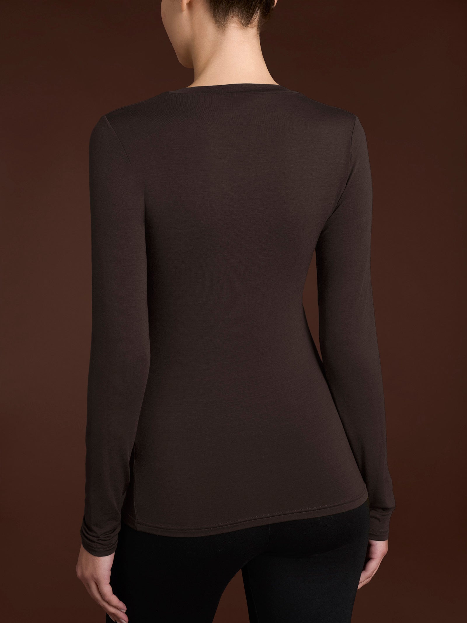Ragno Tenderwool maglietta manica lunga Chocolate Torte misto lana