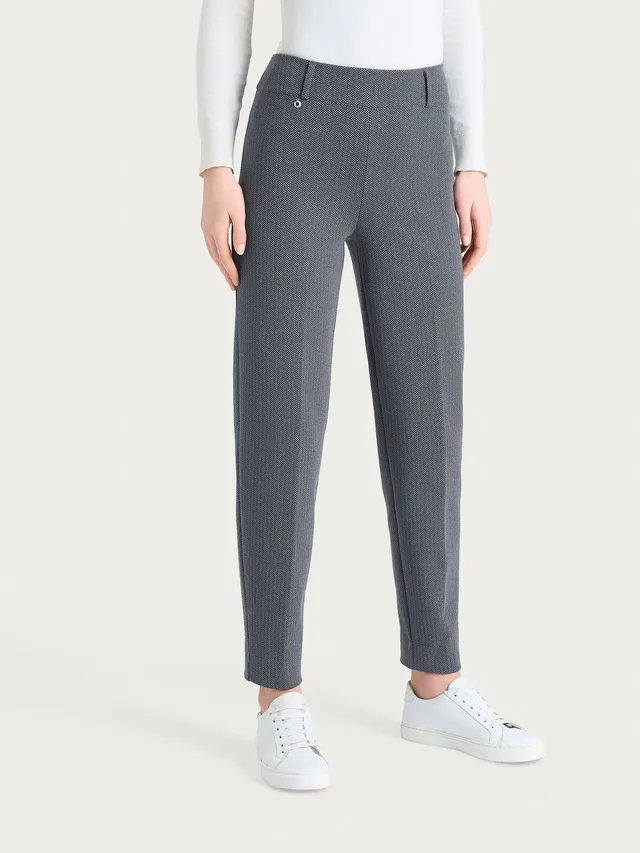 Ragno Eco Jacquard pantalone carota Fant.Ardesia spigato
