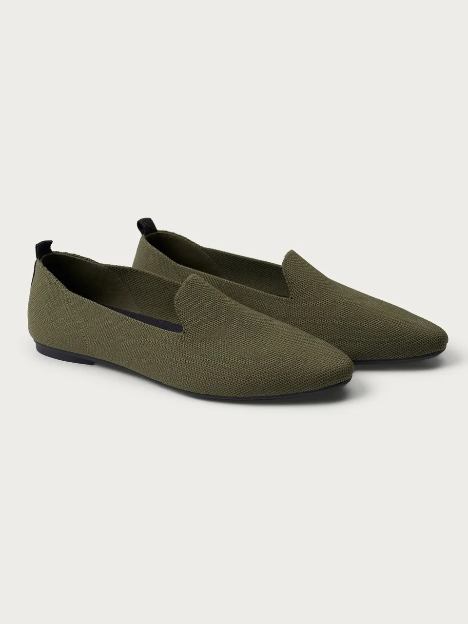 Ragno loafer slip on maglia Dark Olive memory foam antiscivolo