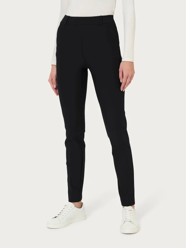 Ragno Compact Pantalone Chino Slim Nero tinta unita