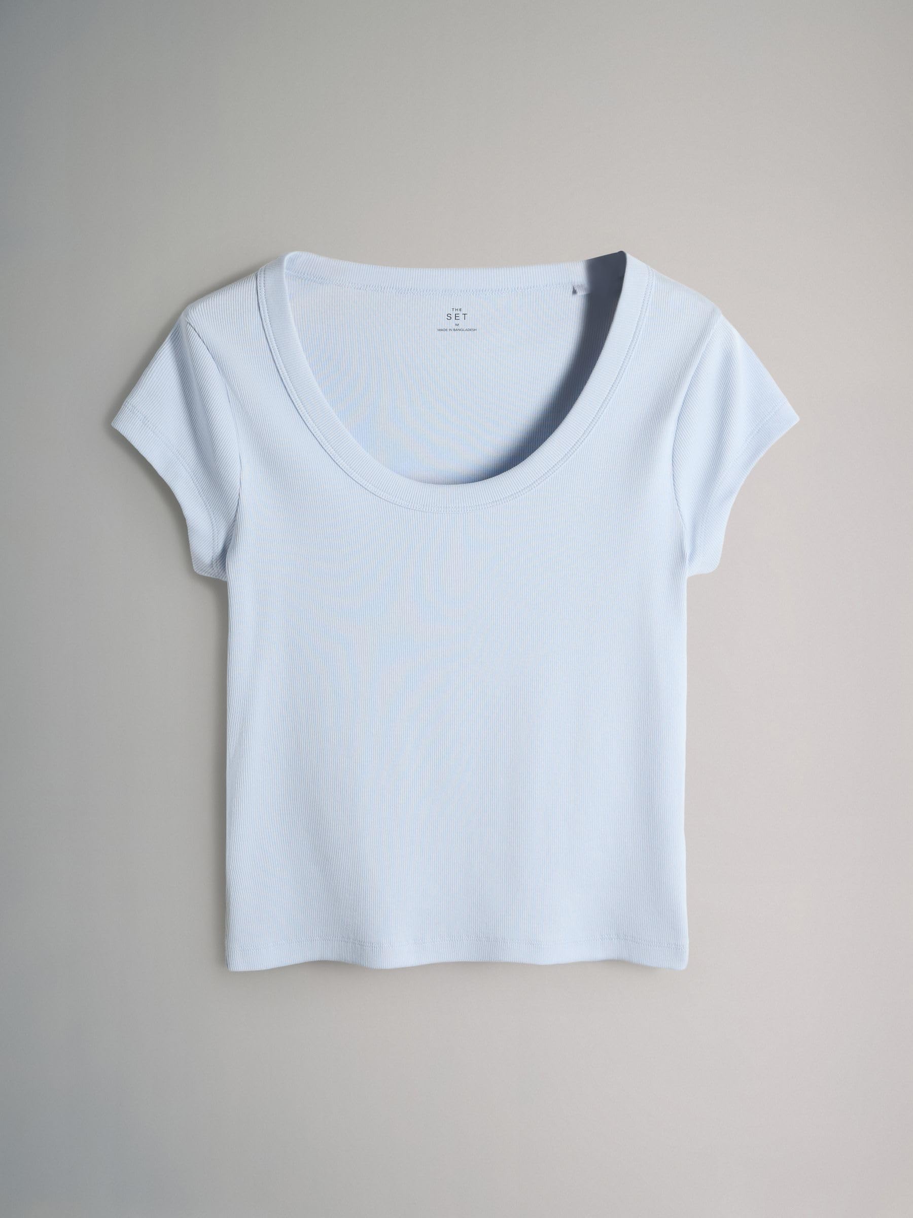 Next The Set Confezione da 5 T-Shirt Coste Donna Scollo Rotondo