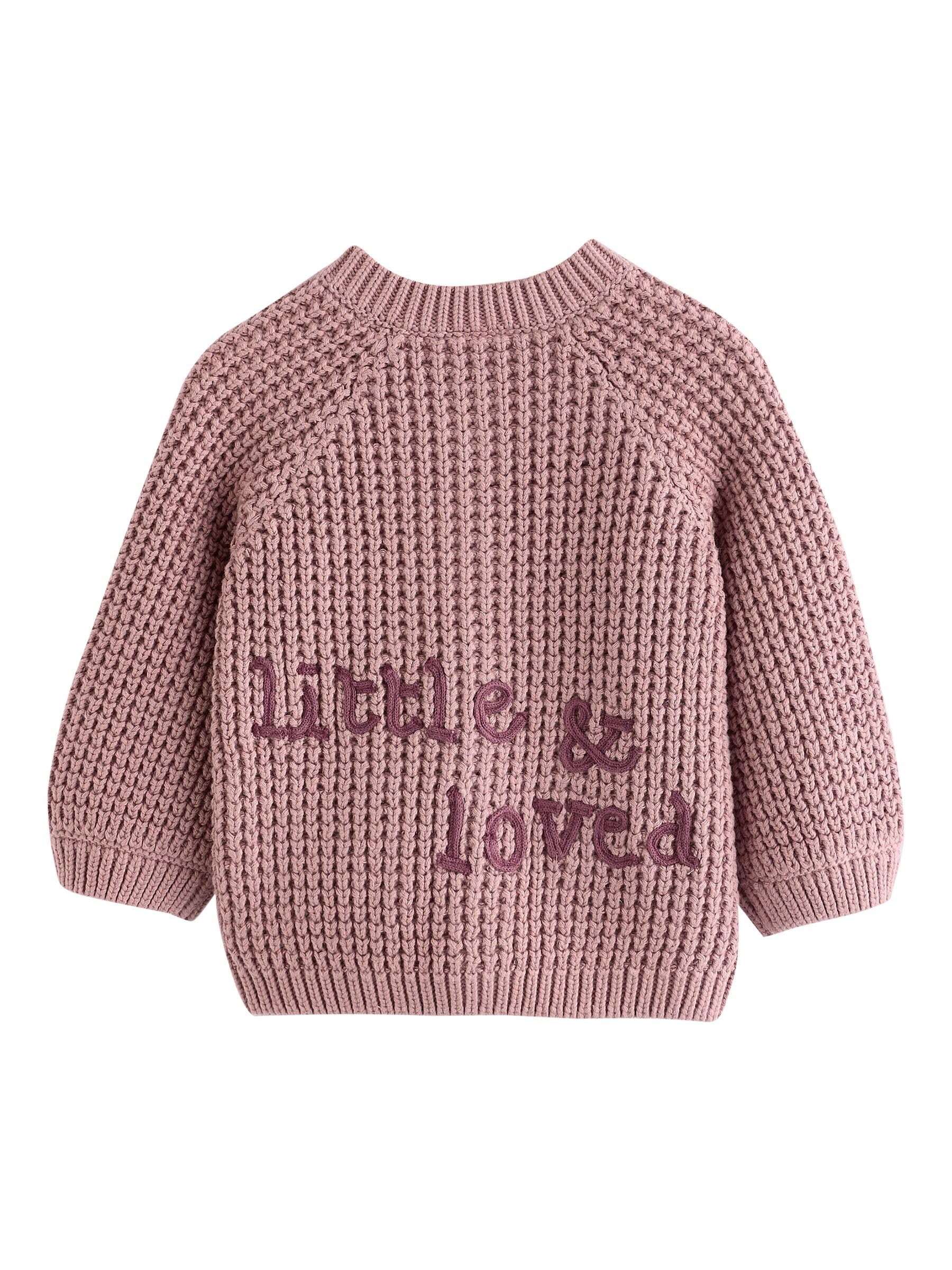 Next cardigan bebè cotone 3-6 mesi scritta ricamata
