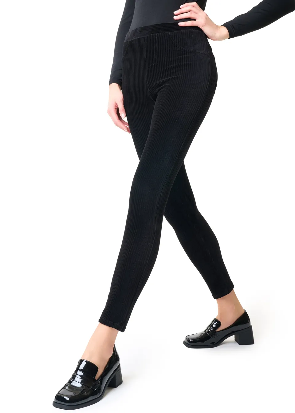 Philippe Matignon Leggings Velluto Costa Larga Cotone