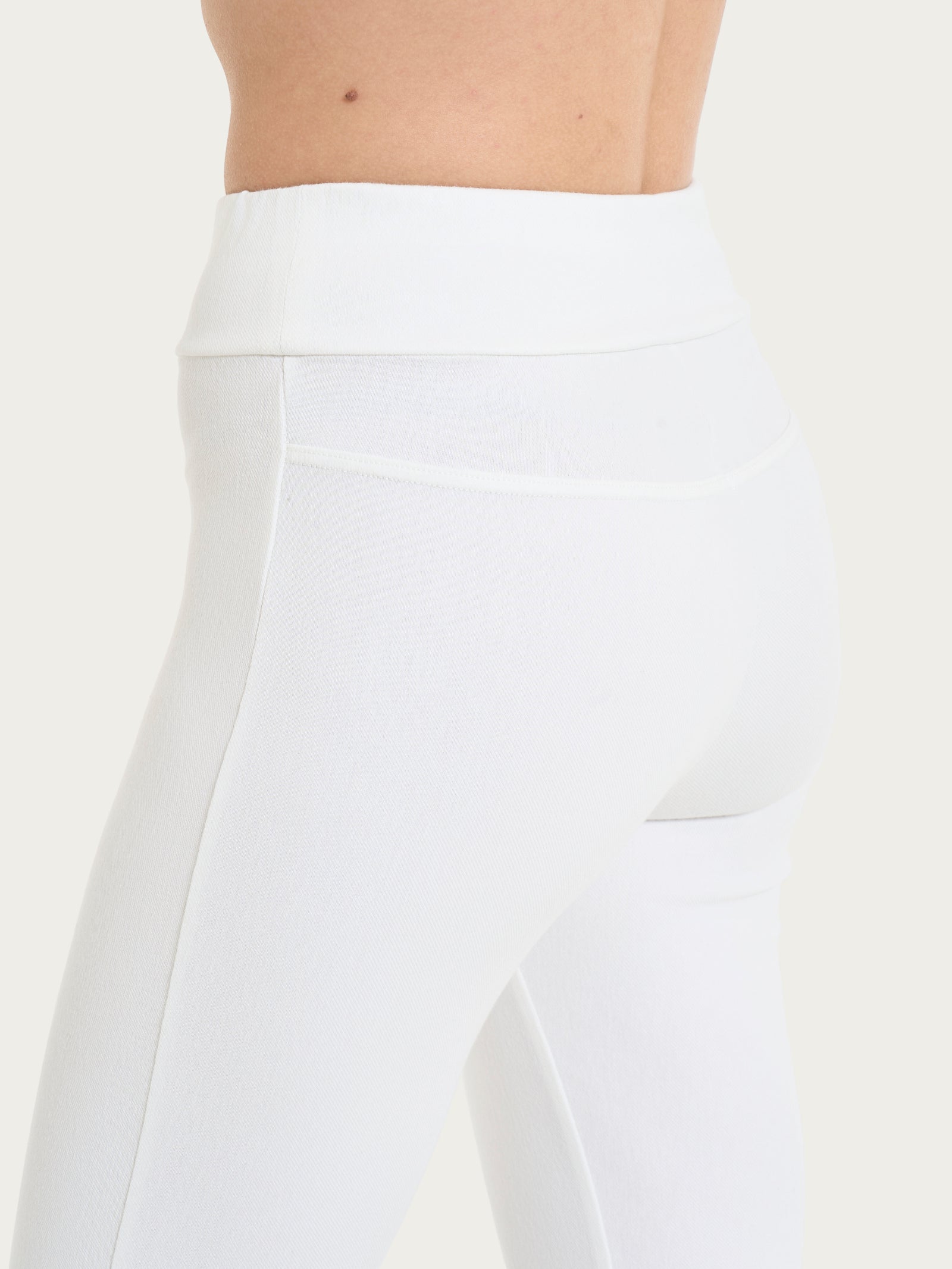 Ragno beYOUtiful leggings pinocchietto bianco denim elasticizzato
