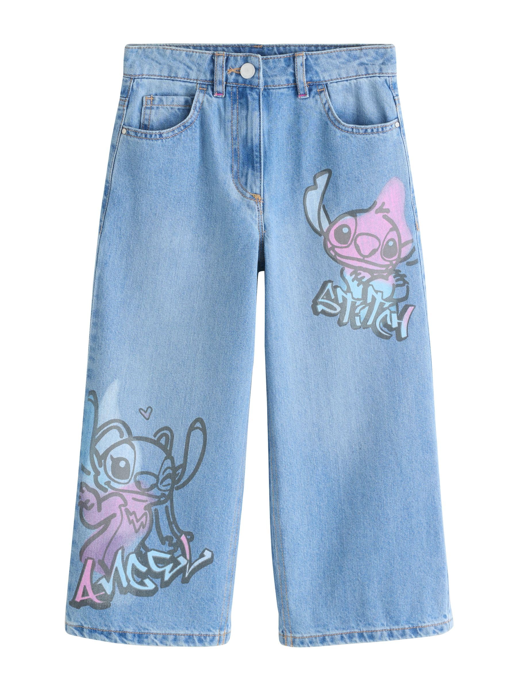 Next Jeans Lilo & Stitch Bimba in Denim