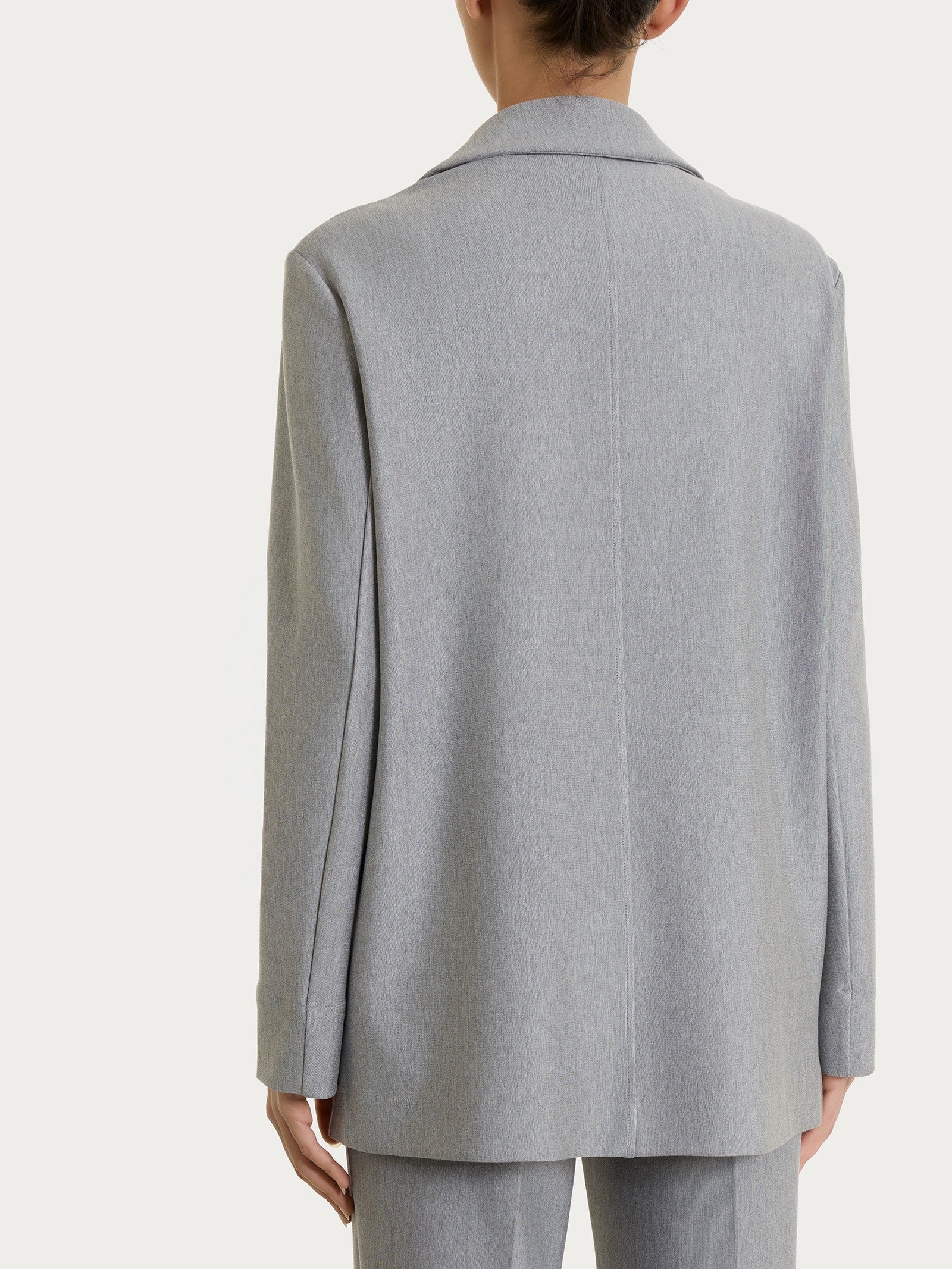 Ragno Compact blazer over un bottone Grigio Mel. elasticizzato