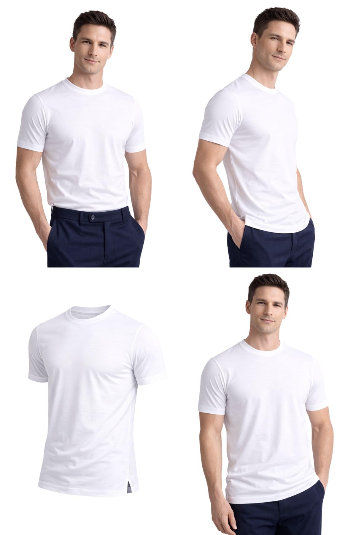 Lady C Modal Filo di Scozia t-shirt uomo girocollo 4XL