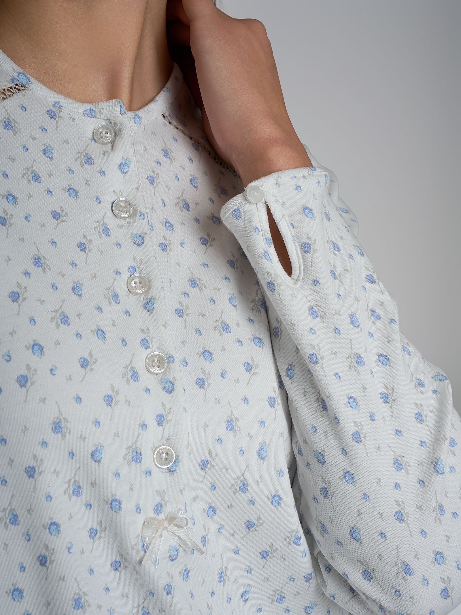 Ragno Sweet Emotion pigiama serafino donna Eventide puro cotone