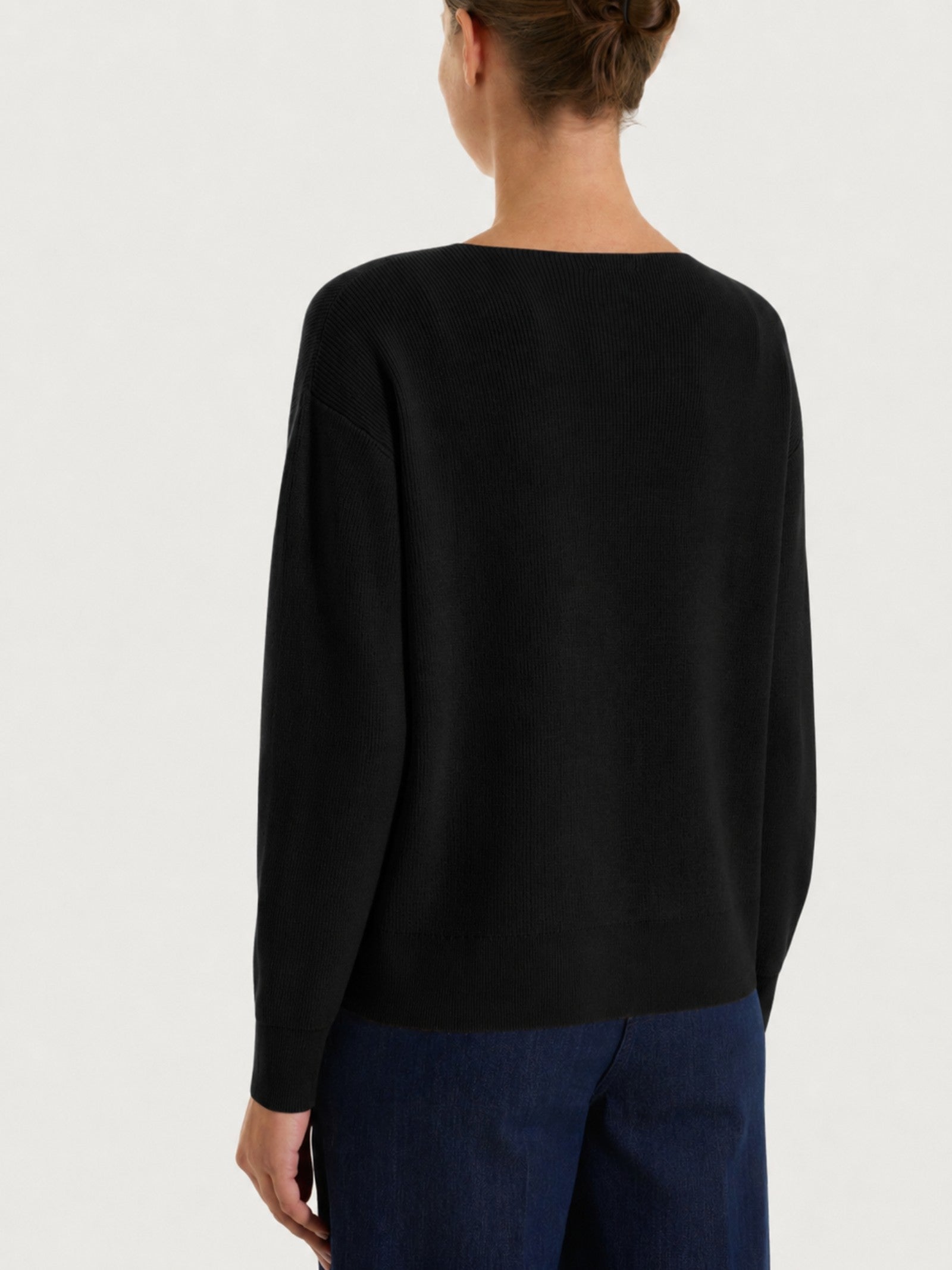 Ragno Four Seasons Maglia Girocollo Punto Perla Nero