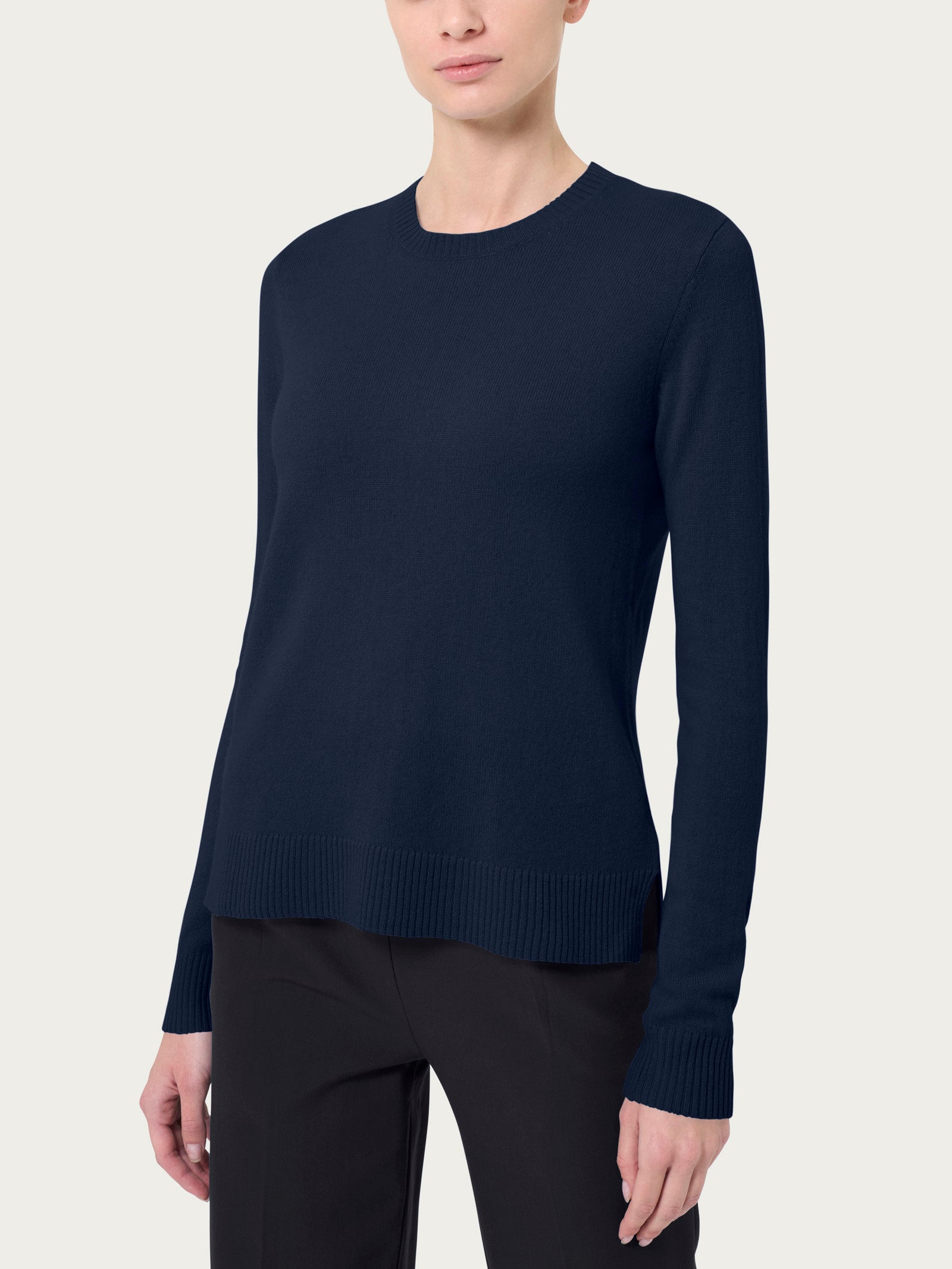Ragno Merino Soft Girocollo Maglia Outer Space misto lana