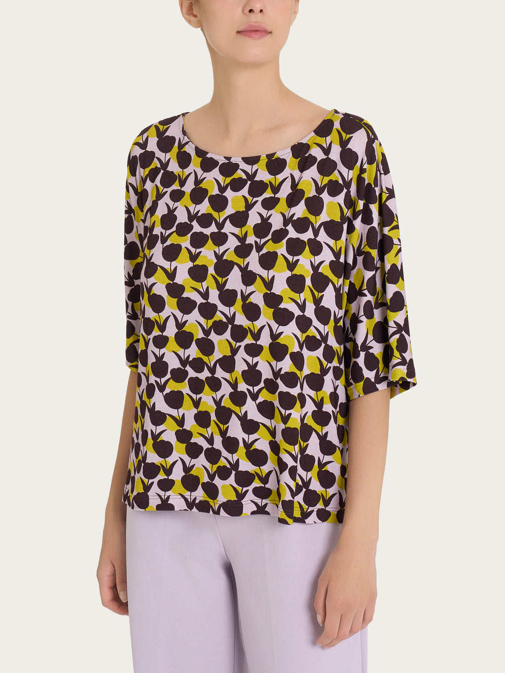 Ragno Viscosa Summer blusa tulipani fant. grenoble green