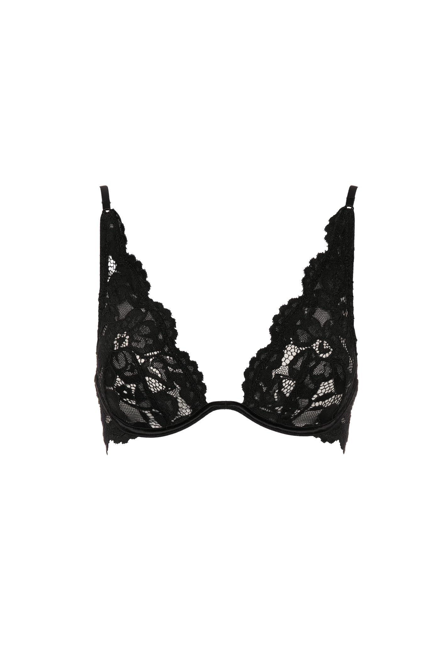 Goldenpoint Bralette con Ferretto Pizzo Macramè spalline regolabili