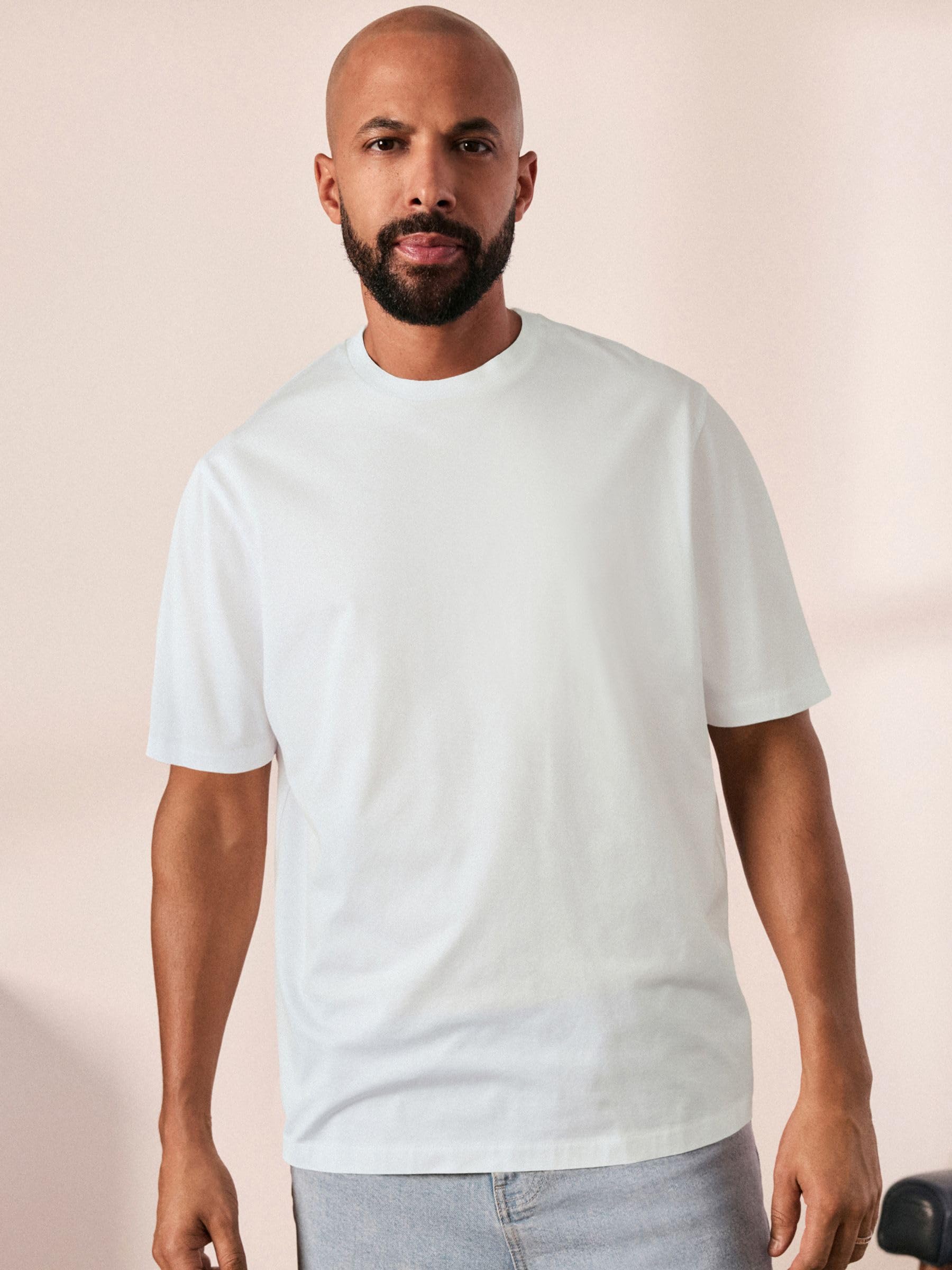 Next Signature T-Shirt Cotone Supima Uomo Bianca