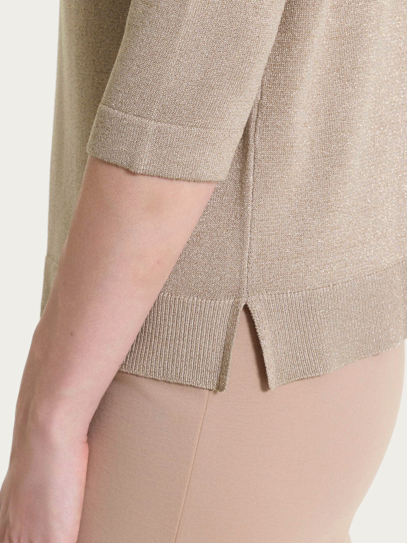 Ragno Four Seasons maglia scollo V Crockery lurex