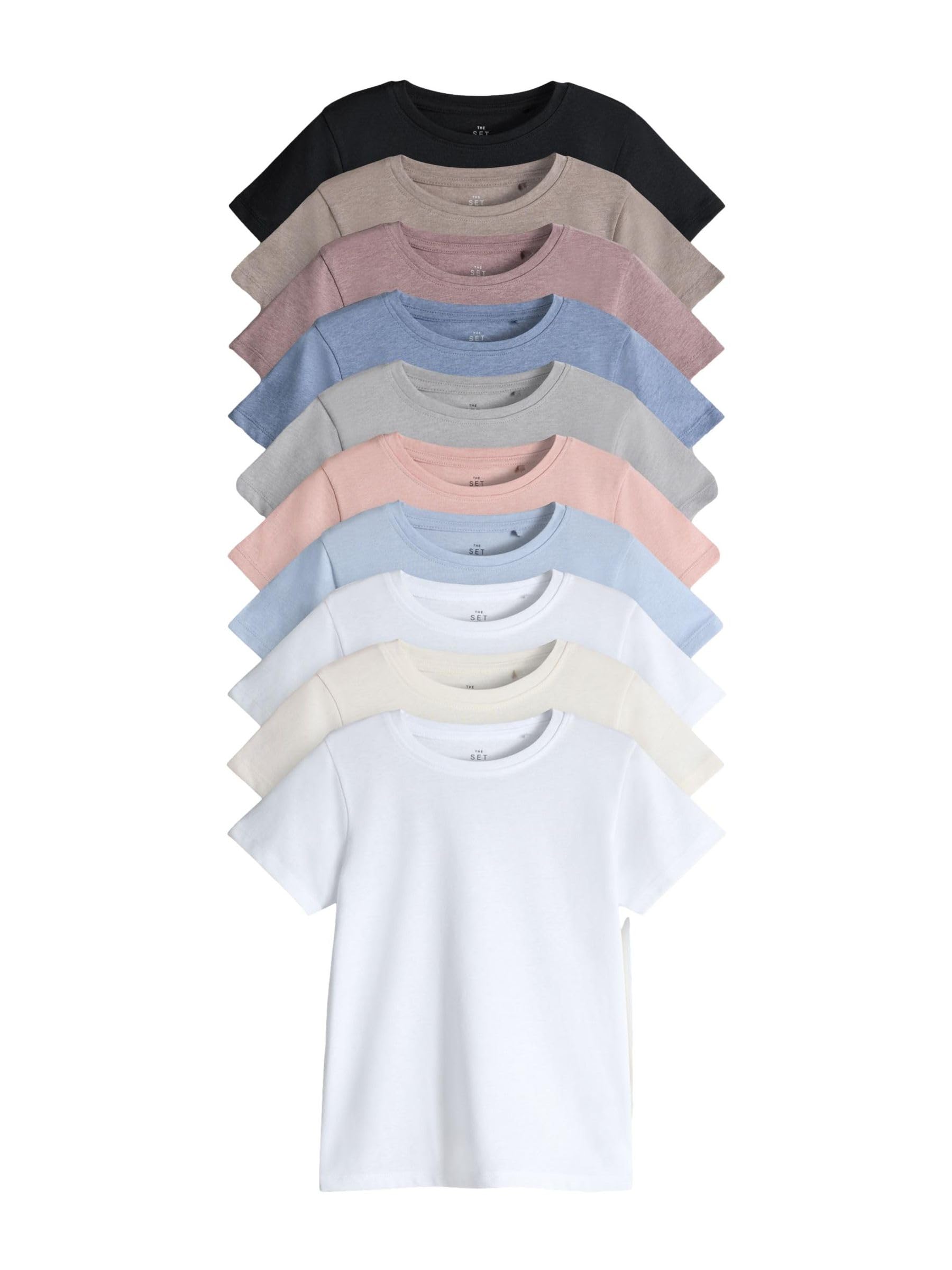 Geo Next The Set t-shirt bambina 13 anni pacco da 10 cotone