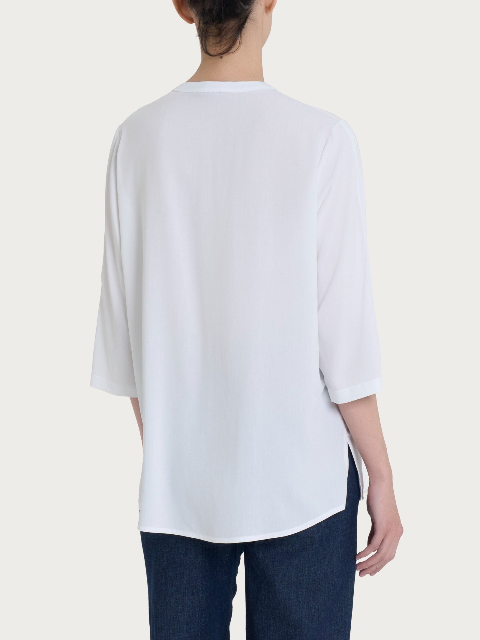 Ragno Ecoseta Blusa Coreana Bianco Manica 3/4