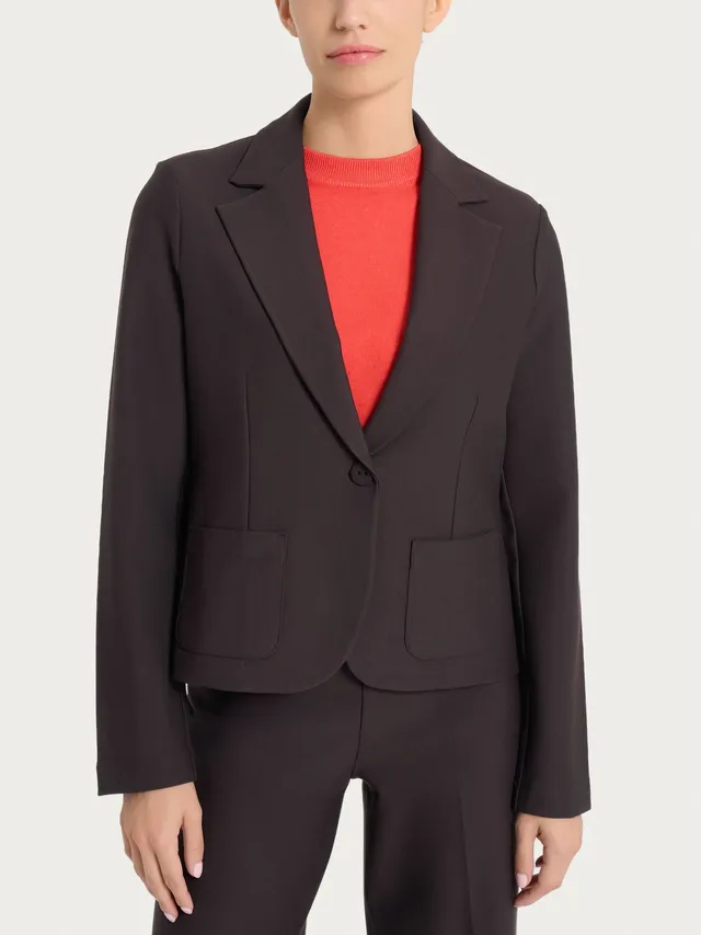 Ragno Compact Blazer corto 1 bottone Chocolate Torte regular