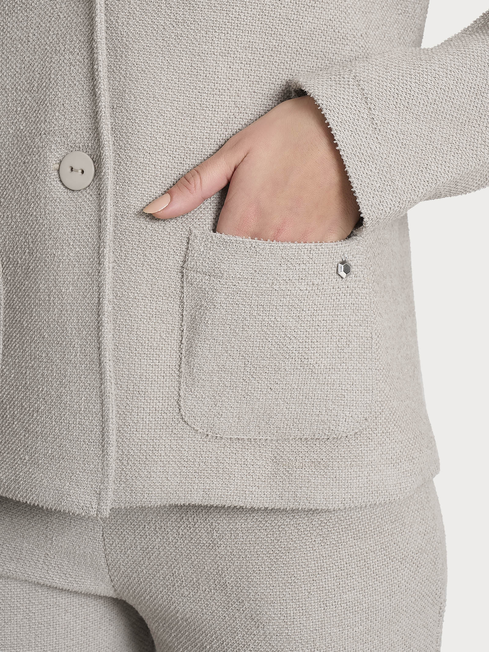 Ragno Relaxed Wardrobe blazer corto giacca String Mel calda