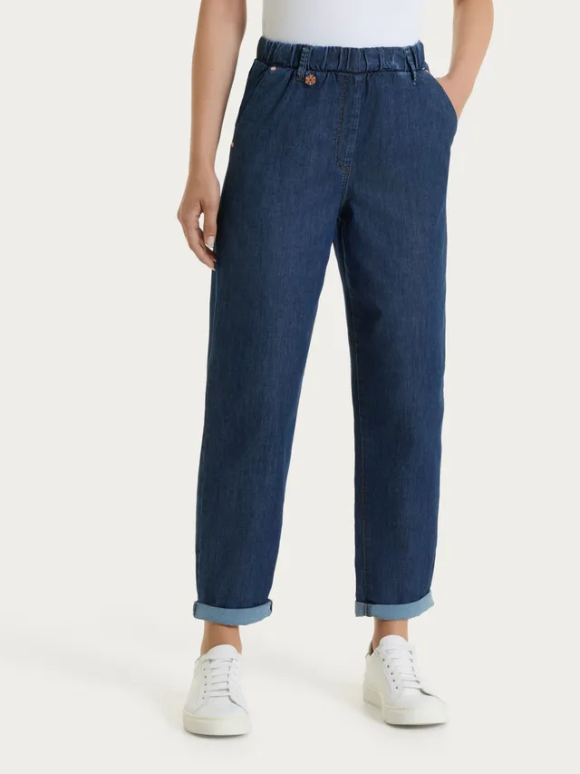 Ragno Super Denim Jeans carota donna jeans chiaro tapered