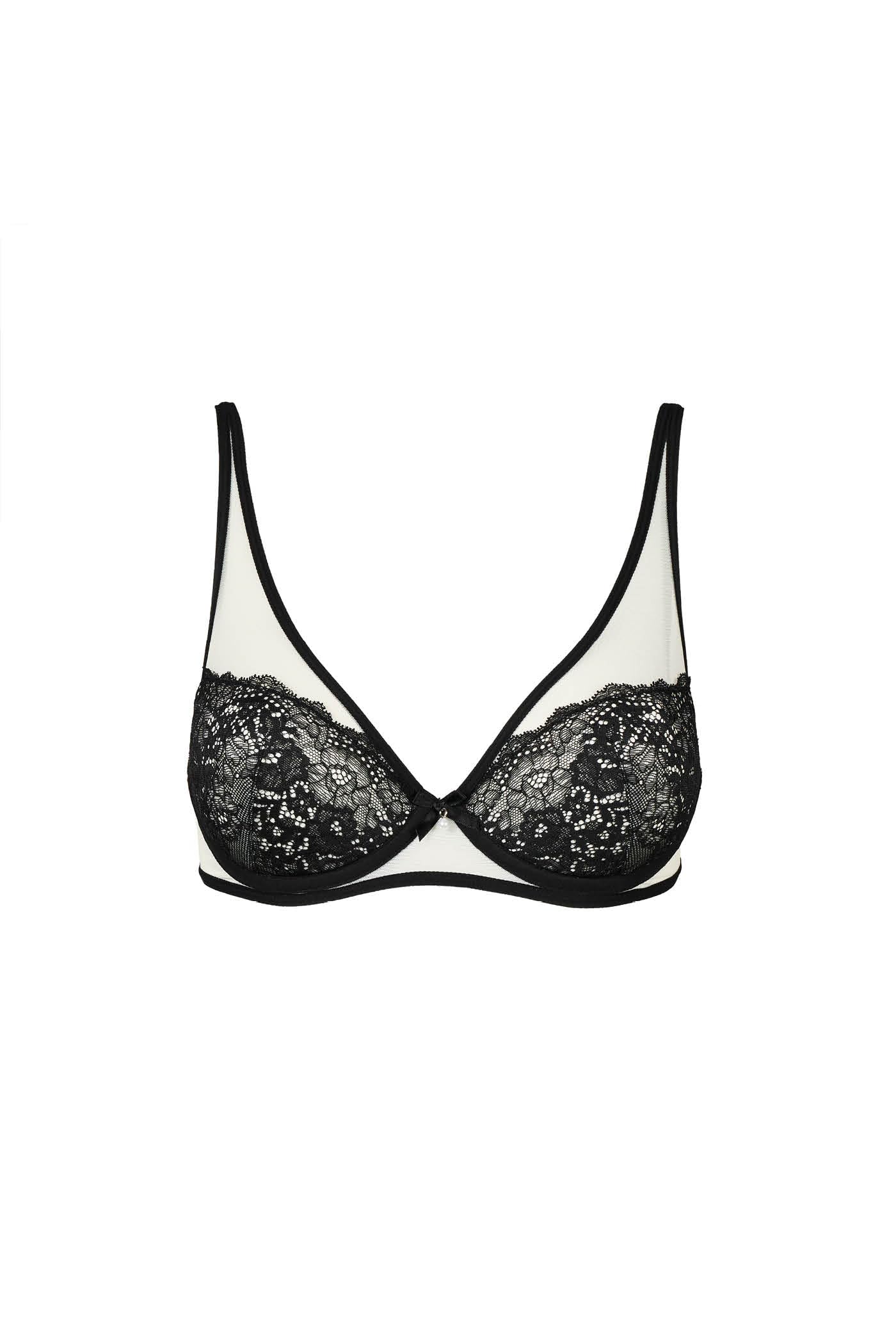 Goldenpoint Afrodite Liquorice Reggiseno Imbottito Ferretto Pizzo