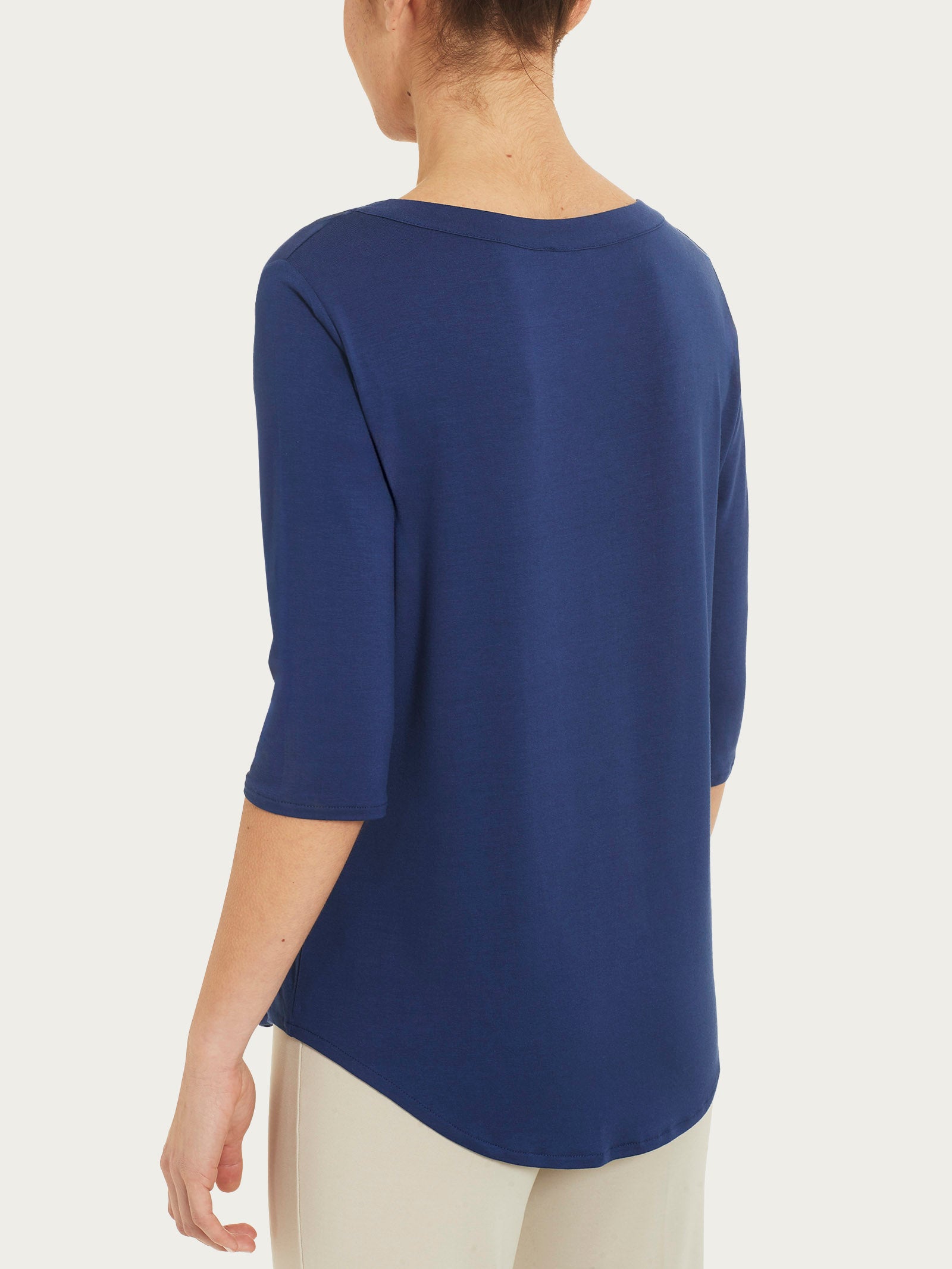 Ragno Viscosa Summer Maglietta Girocollo Blueberry