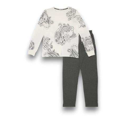 Lady C Pigiama Paisley Pantalone con Polsino cotone