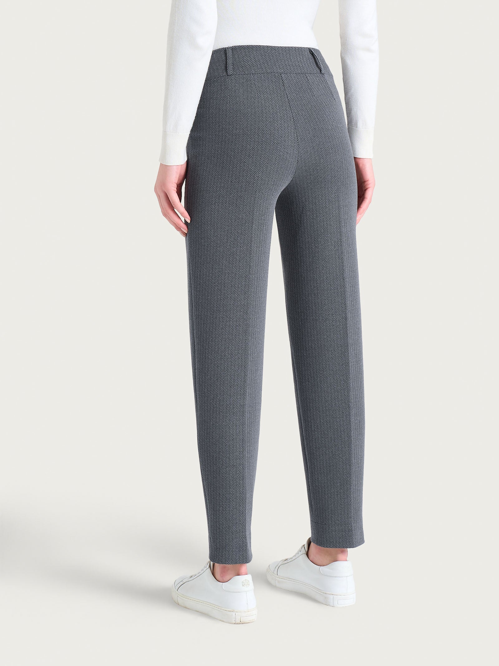 Ragno Eco Jacquard pantalone carota Fant.Ardesia spigato
