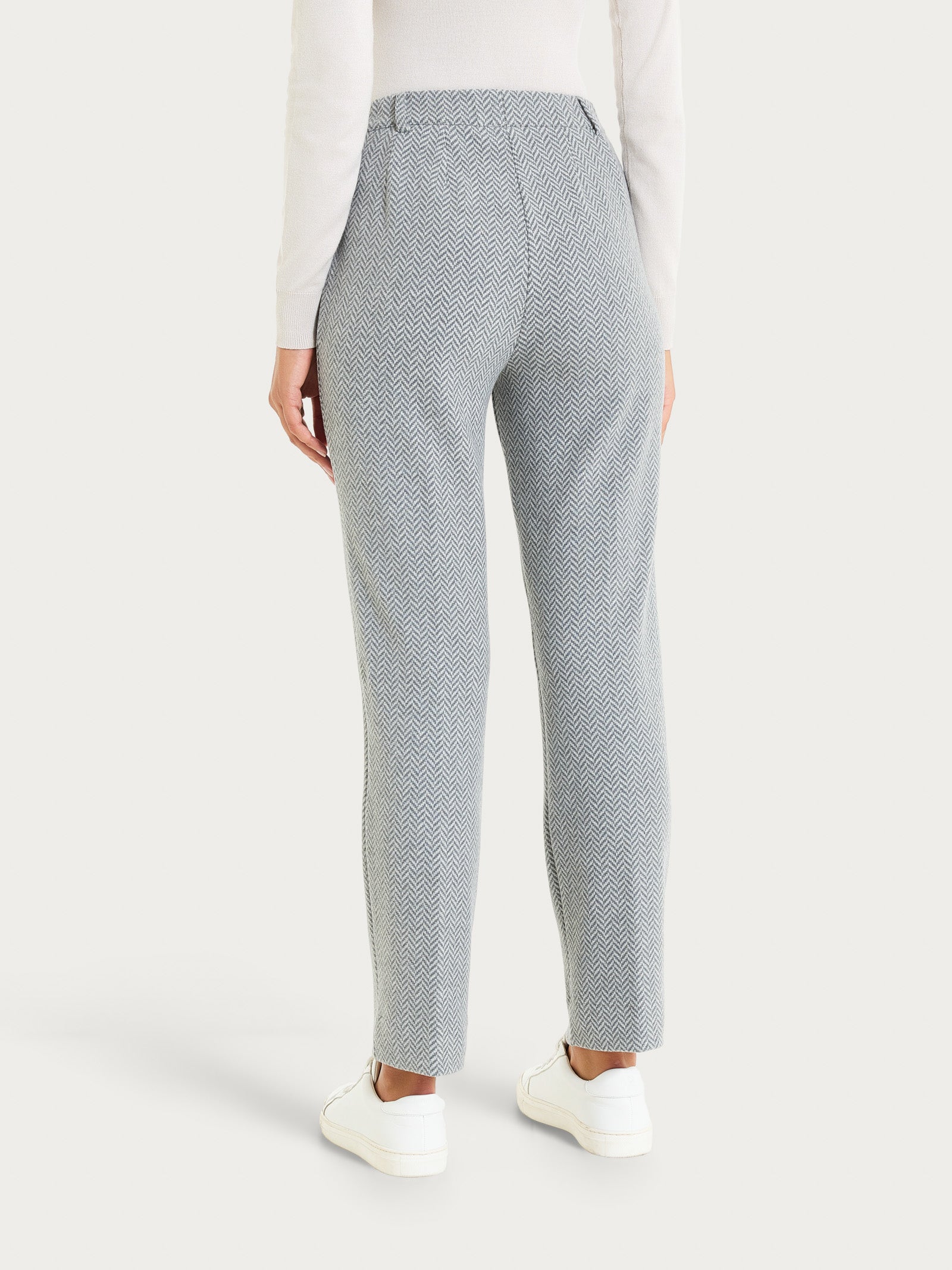 Ragno Compact Pantalone Dritto Eco Jacquard Grigio Mel.