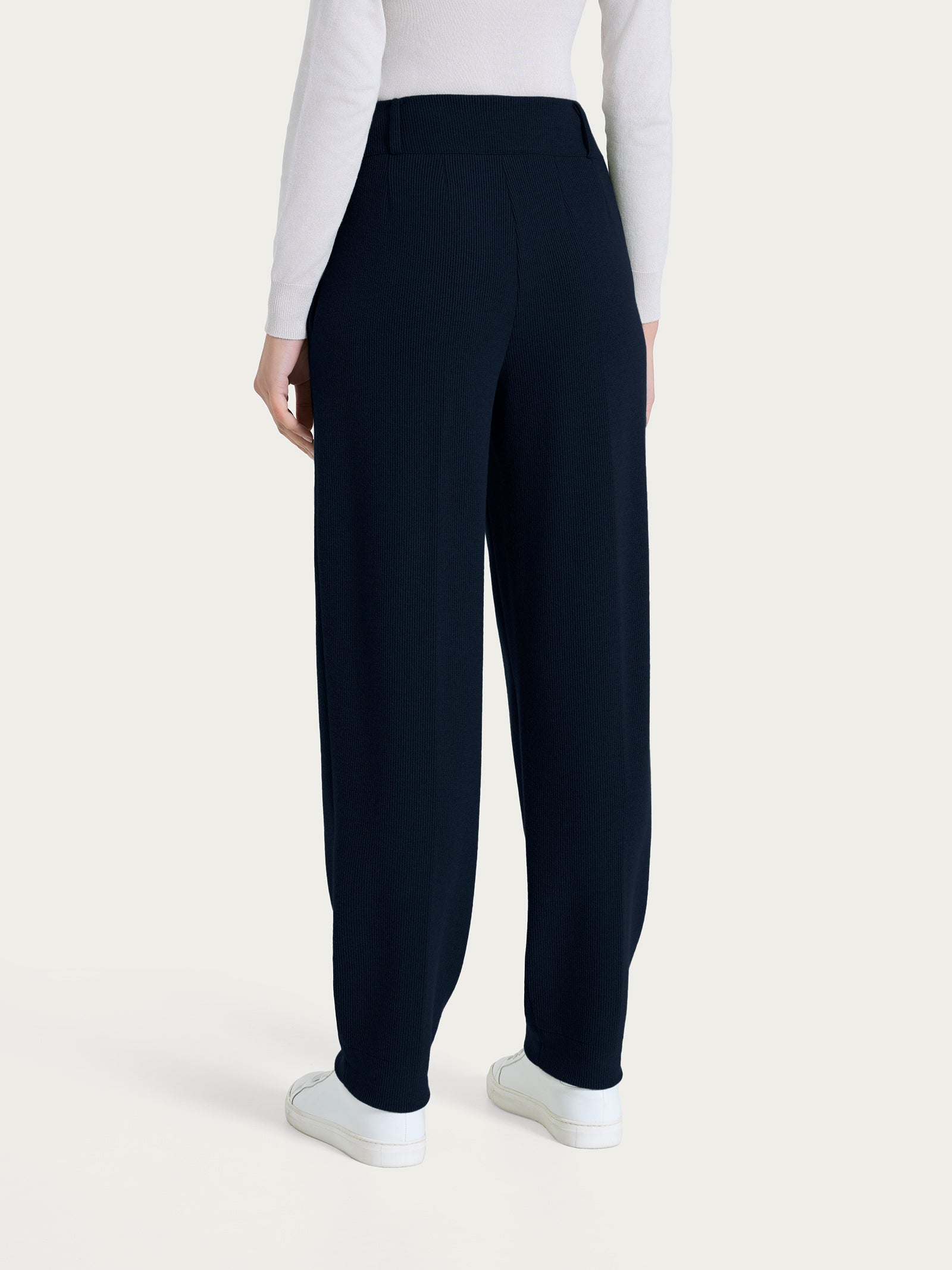 Ragno Relaxed Wardrobe pantalone carota Velvet blu tapered