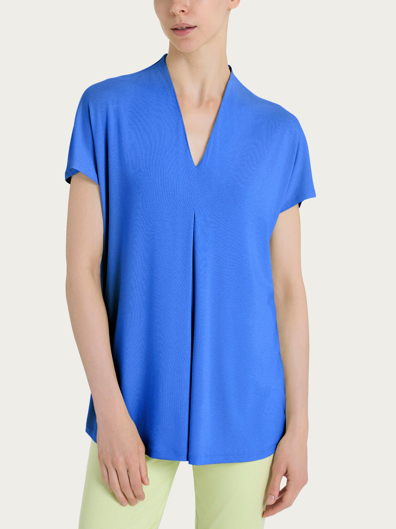 Ragno Viscosa Summer maglietta piega frontale Dazzling Blue
