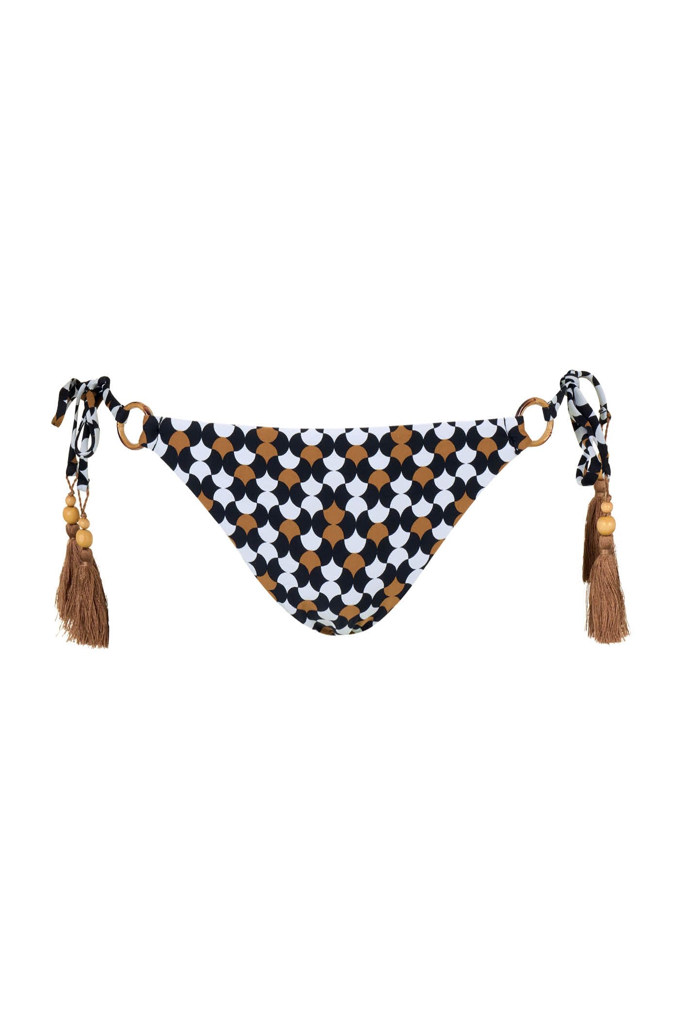 Goldenpoint Twist slip bikini con laccetti e anelli laterali