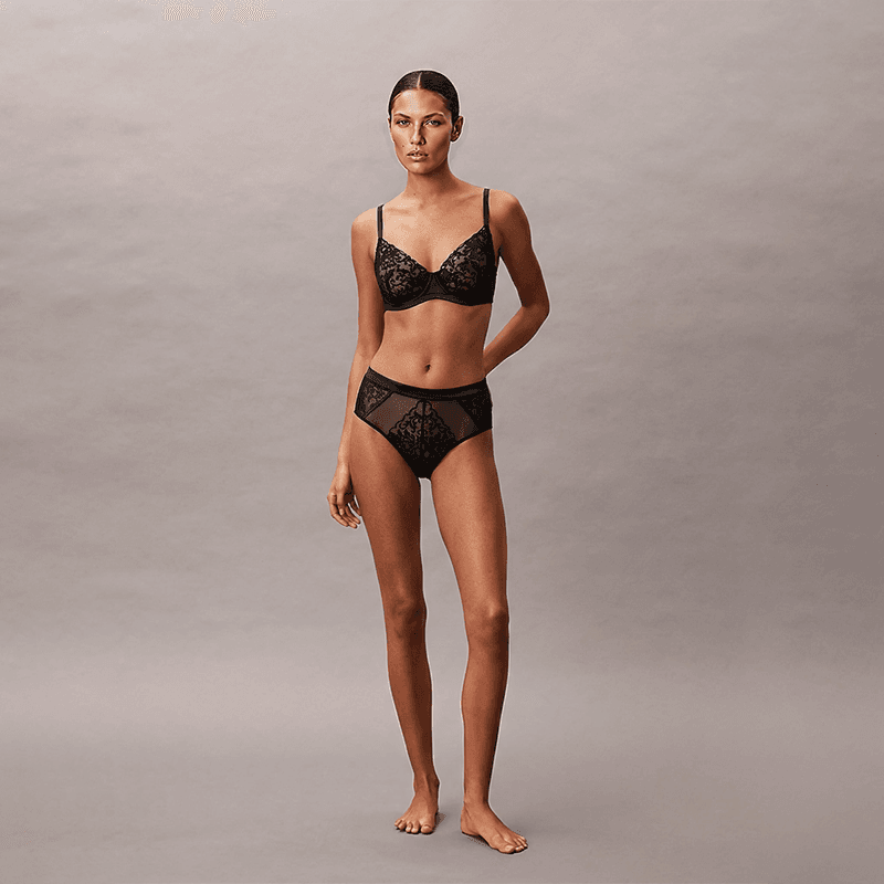 Maria Grazia Severi Gothic Glamour set lingerie ricamato nero