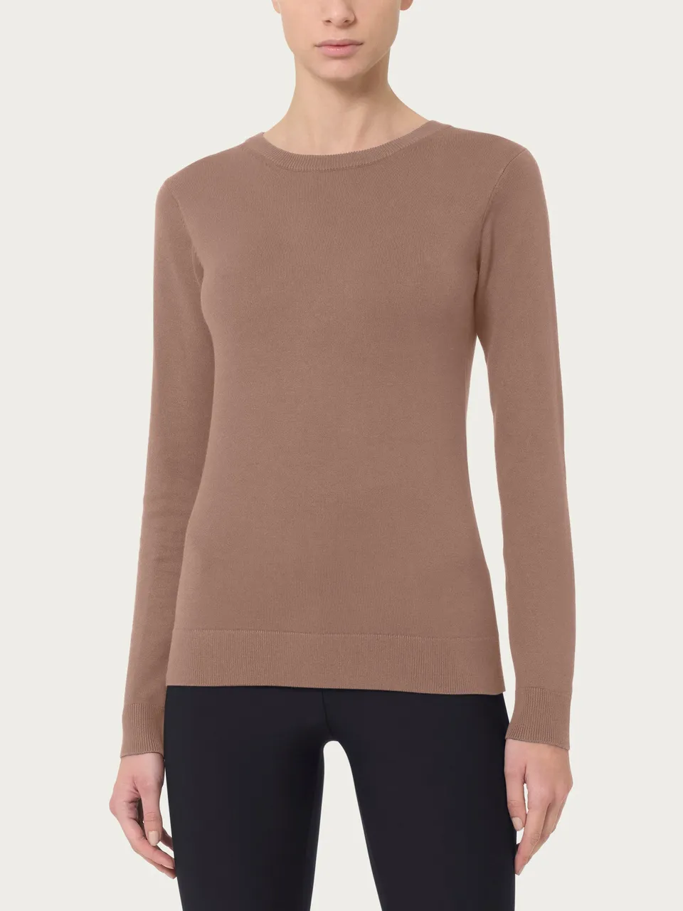Ragno Four Seasons Maglia Girocollo Pine Bark Viscosa