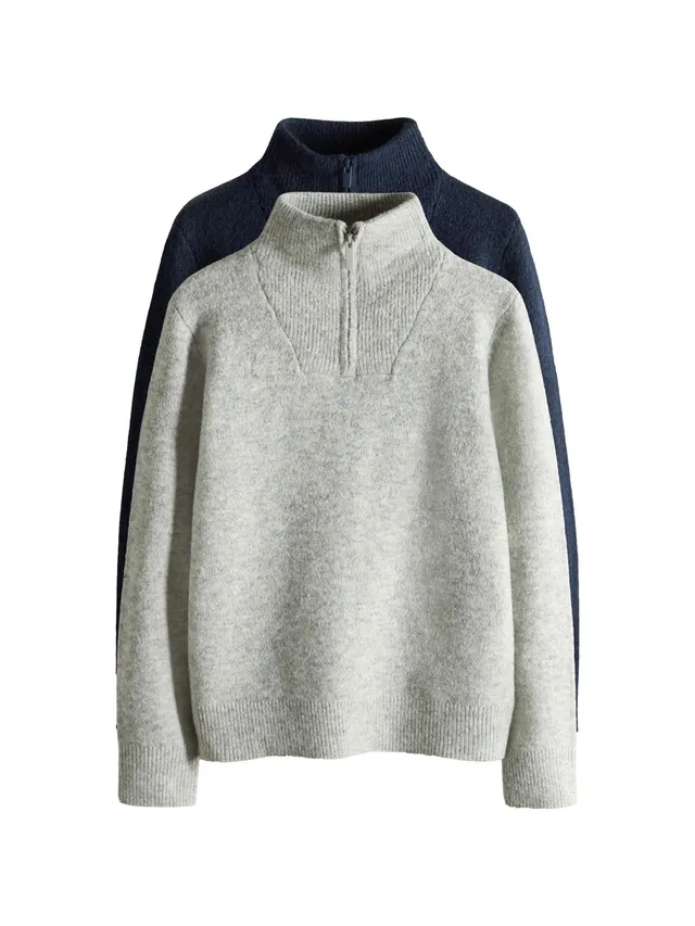 Geo Next The Set 2 Maglioni Ragazzo con Zip Lavorati