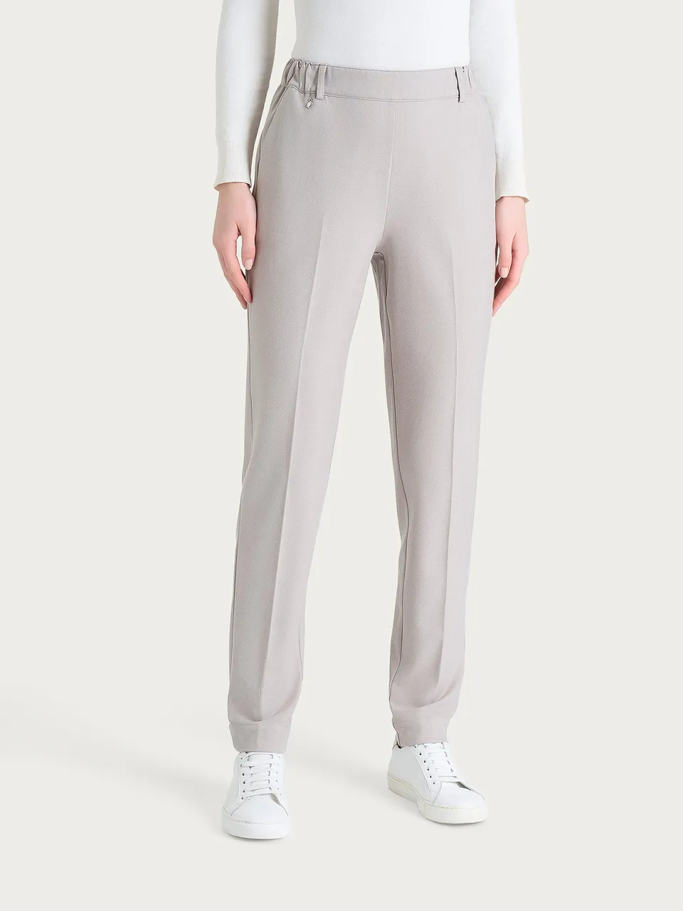 Ragno Flannel Twill Pantalone Chino Slim Nude Viscosa