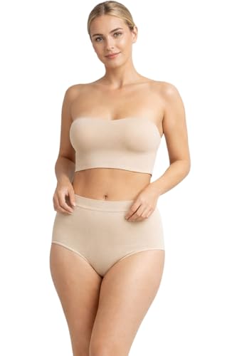 Lady C slip donna contenitivo medio senza cuciture beige S-M
