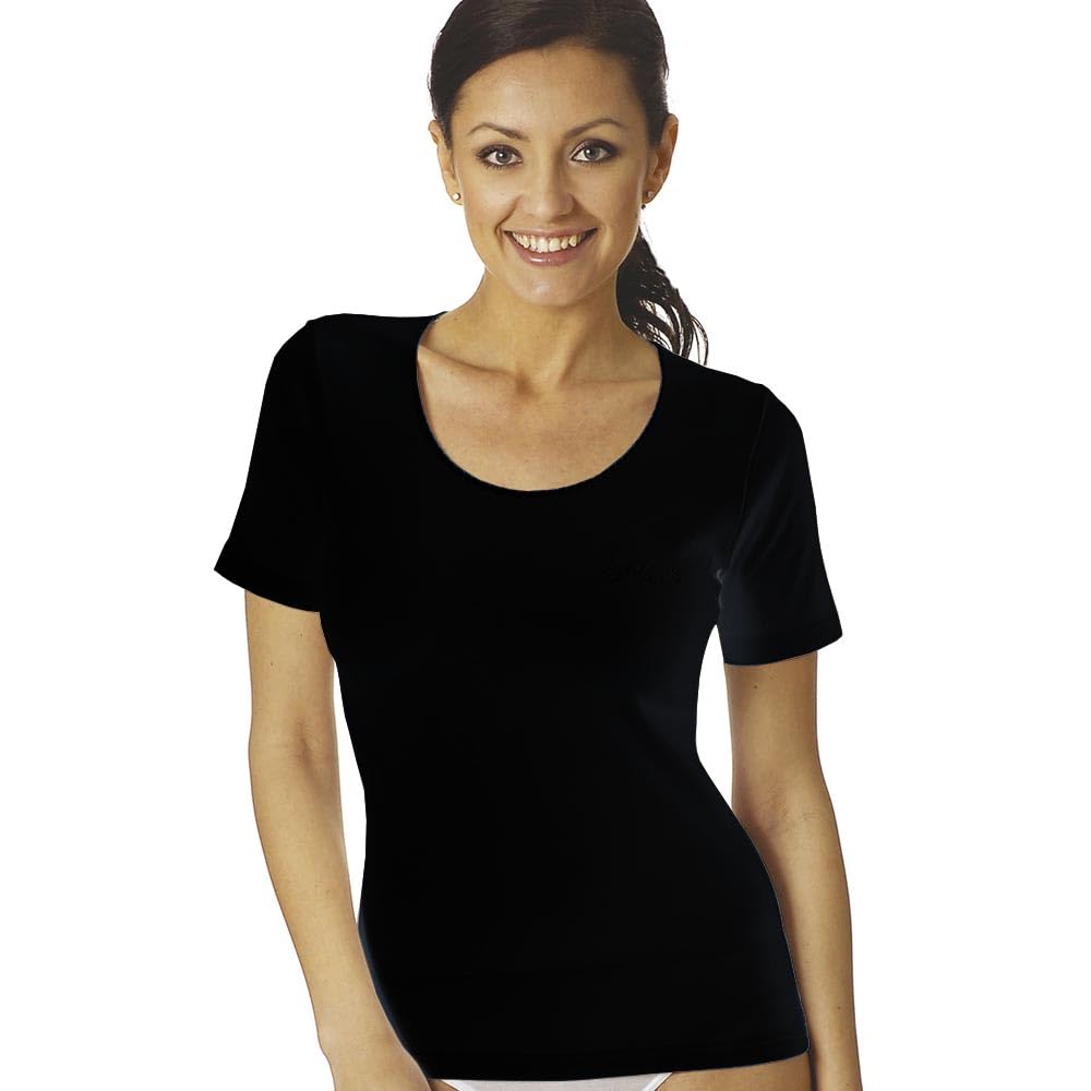 Lady C Maglia Cotone Caldo Manica Corta L