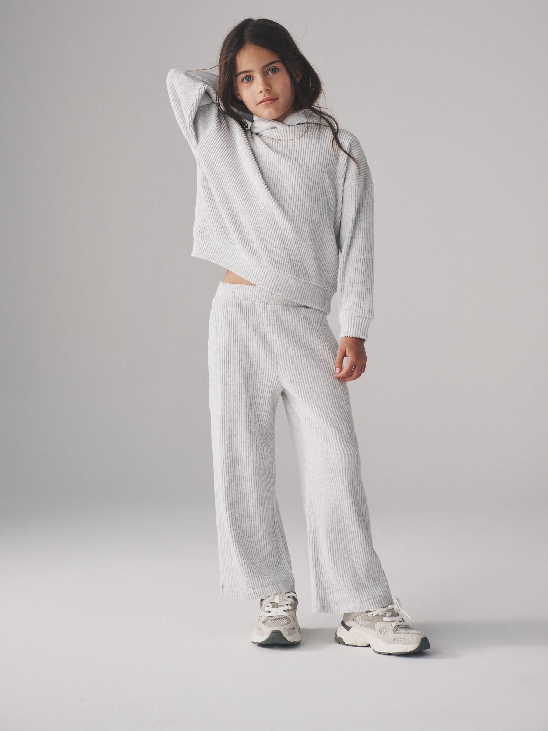 Next The Set completo felpa bambina cappuccio a coste