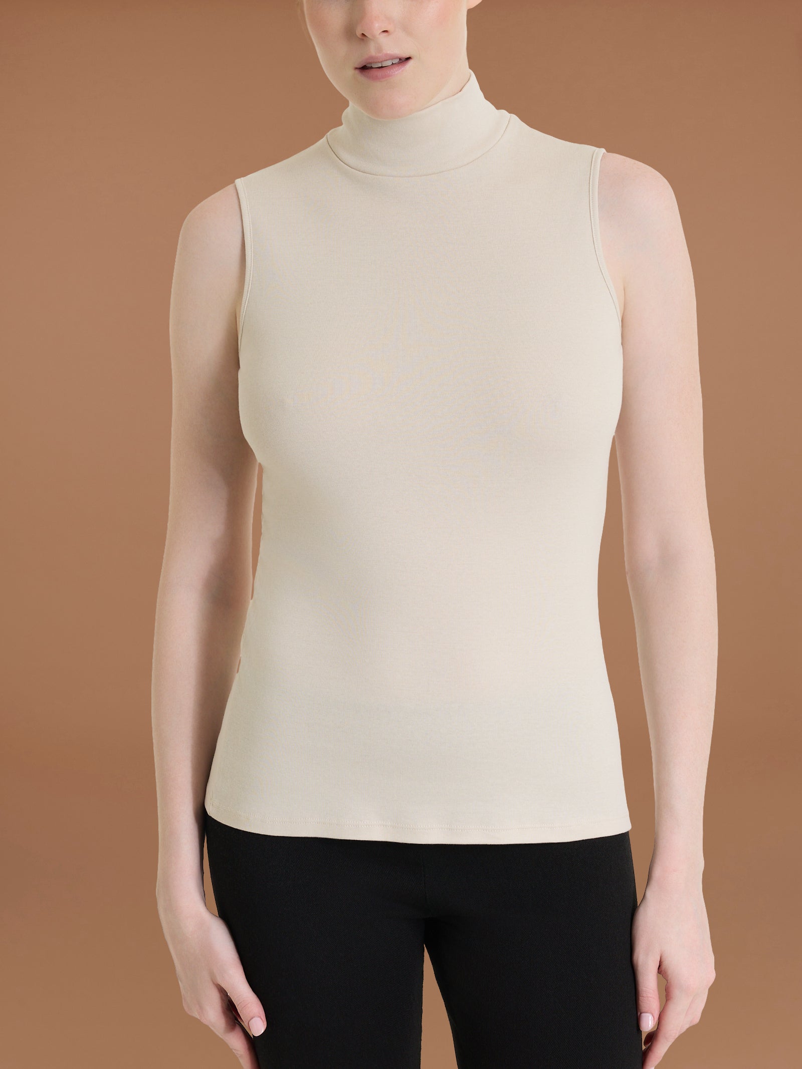 Ragno Thermo Cotton Smanicato Collo Alto Champignon Cotone