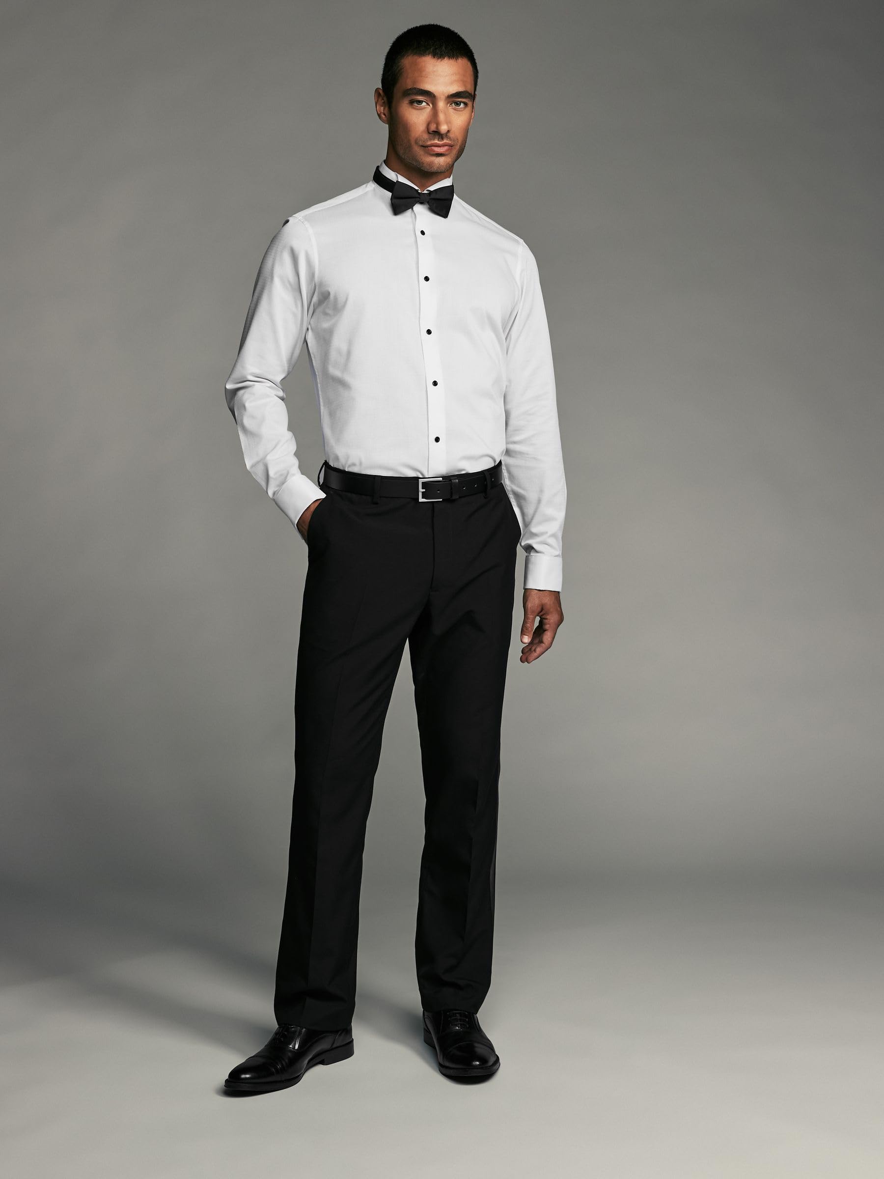 Next Polsini Doppi camicia uomo misto cotone slim