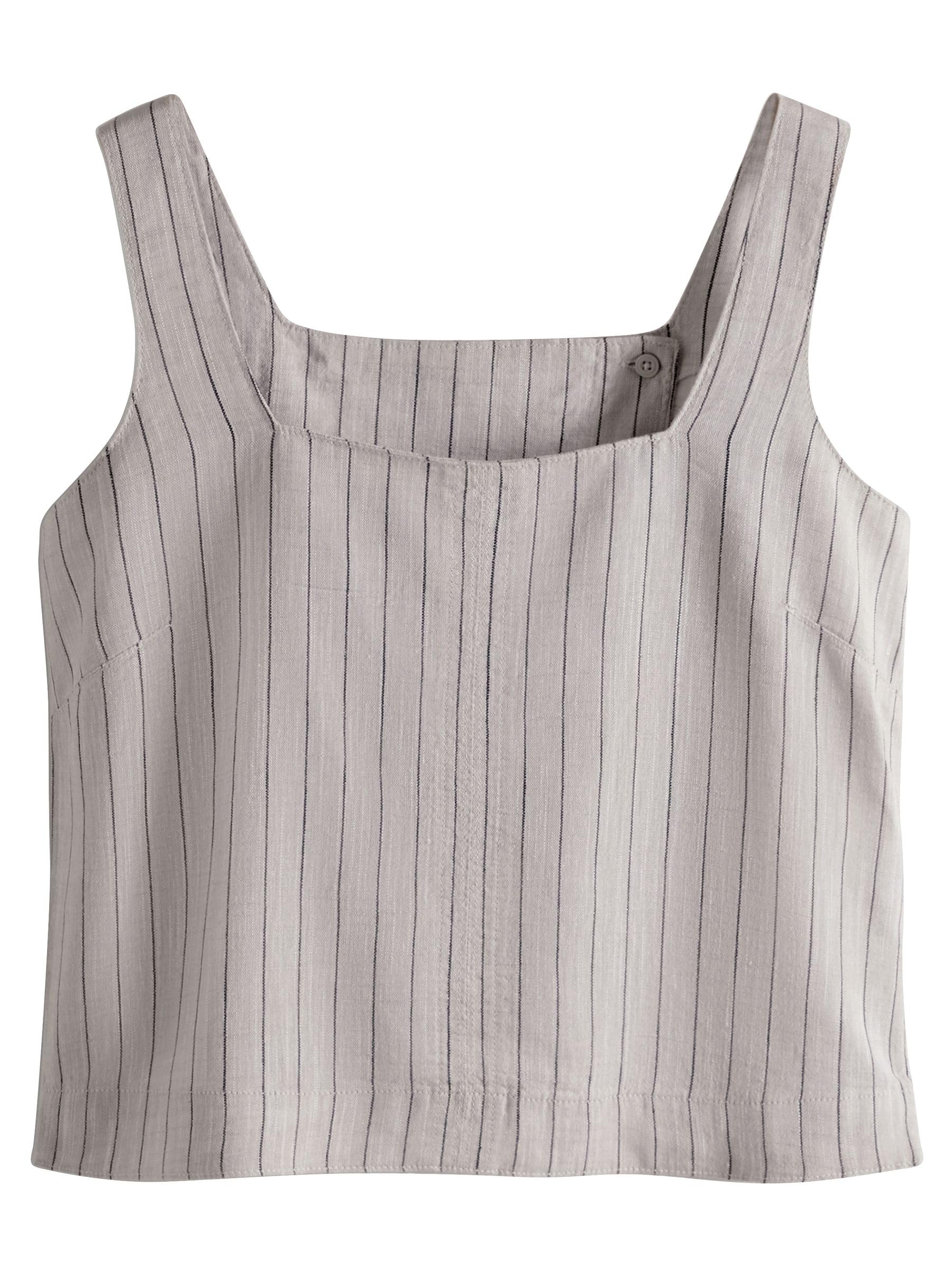 Geo Next The Set top donna 3 pezzi con lino scollo quadrato