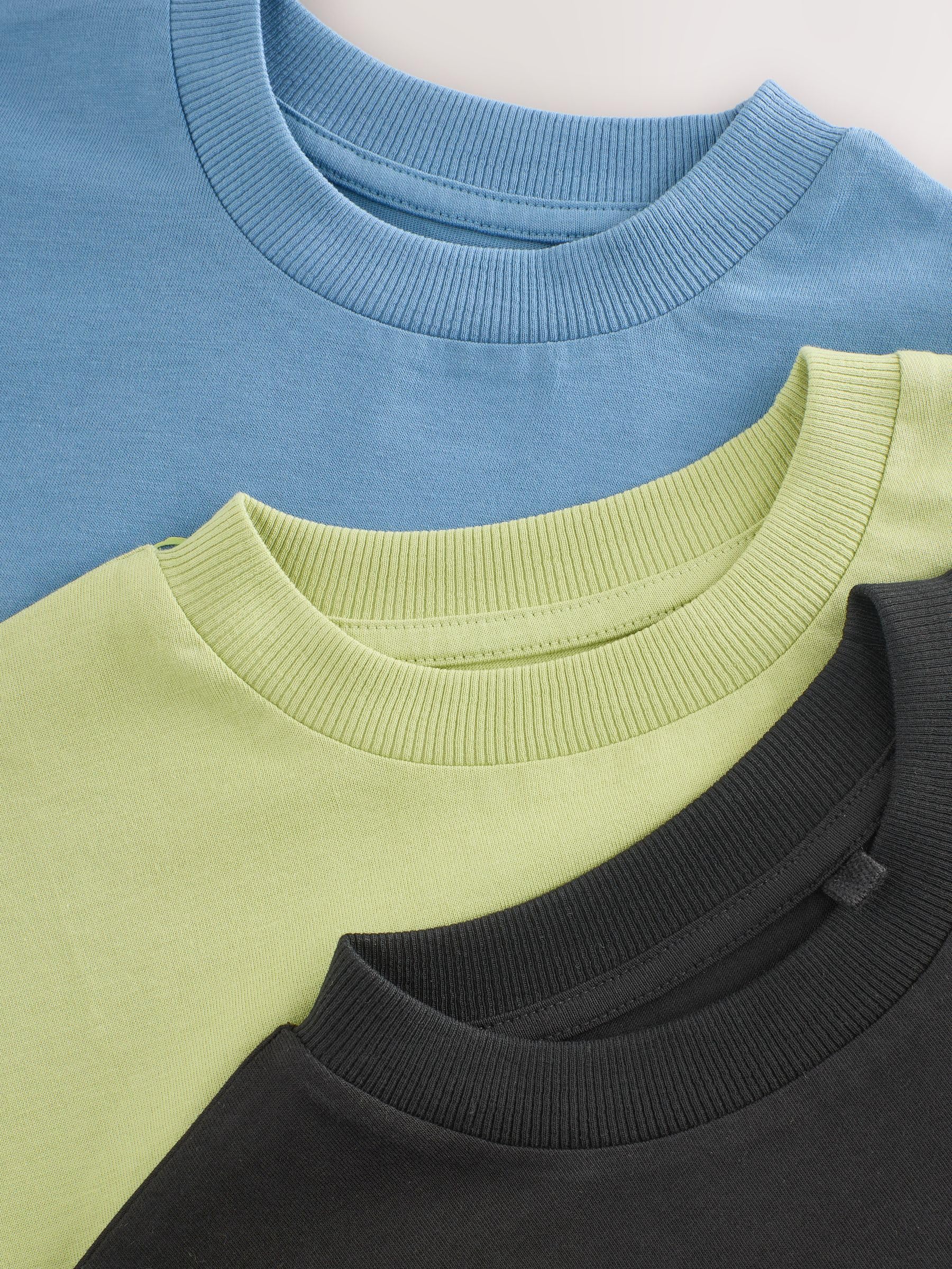 Next T-Shirt Stampa Ragazzo Maniche Corte 3 Pezzi Blu