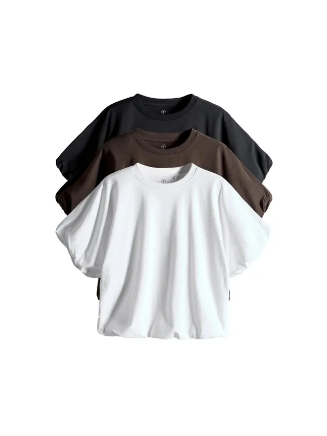 Next The Set maglietta donna con orlo stondato confezione 3 pz