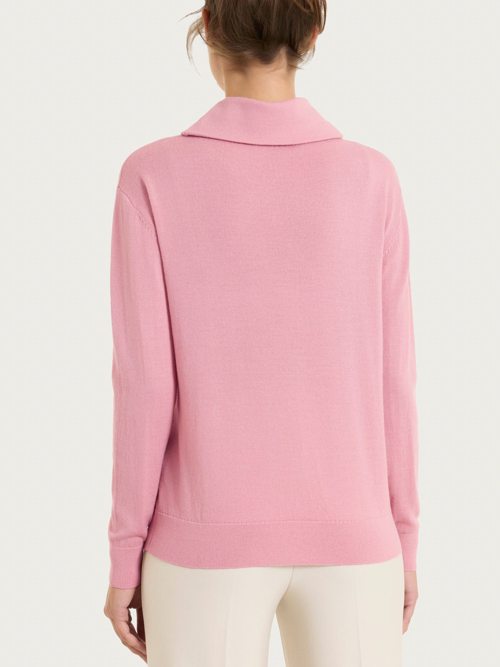 Ragno Merino Soft Maglia collo ciambella Lilas pura lana