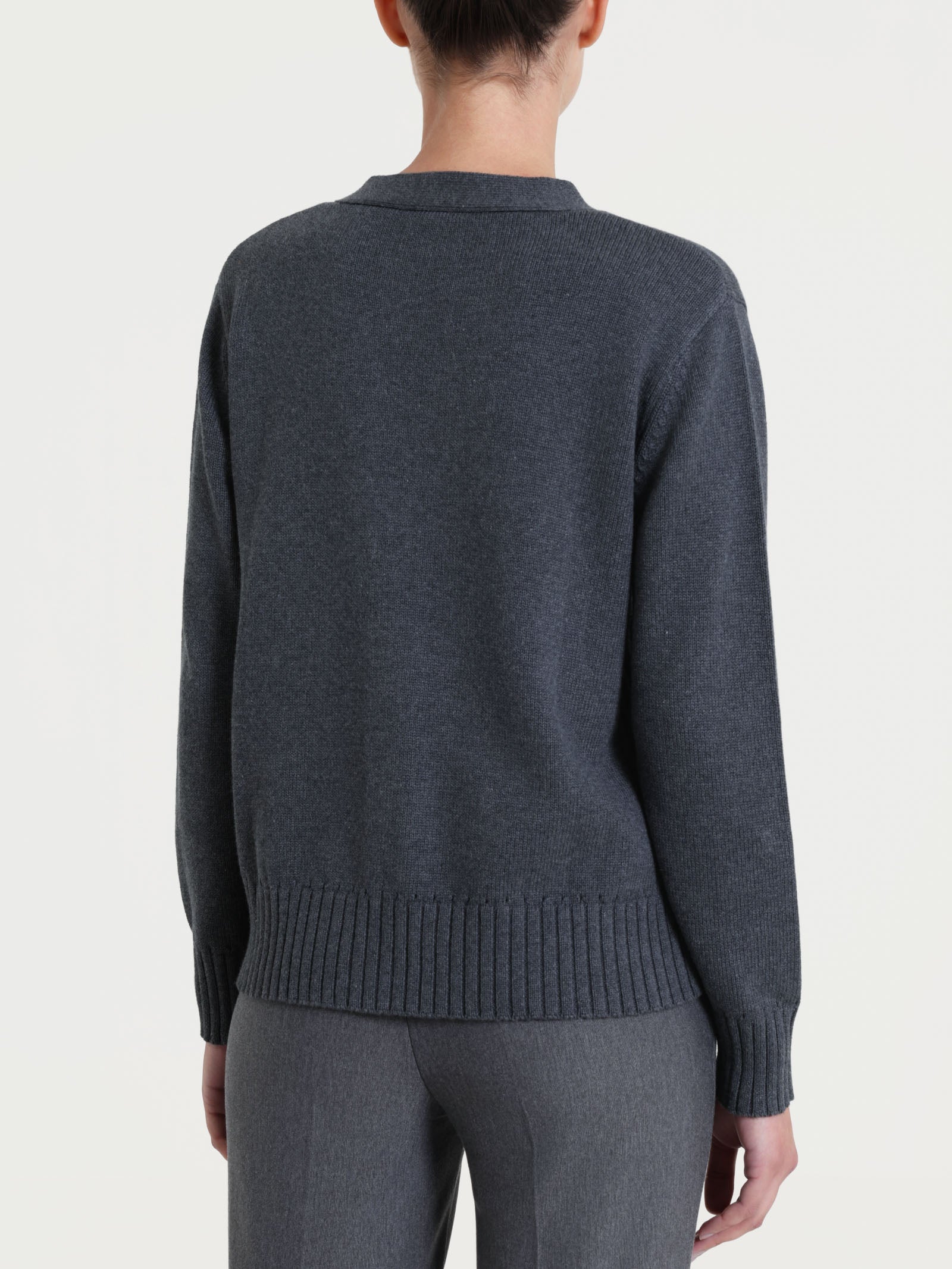 Ragno Winter Cotton cardigan scollo V donna ardesia mel.