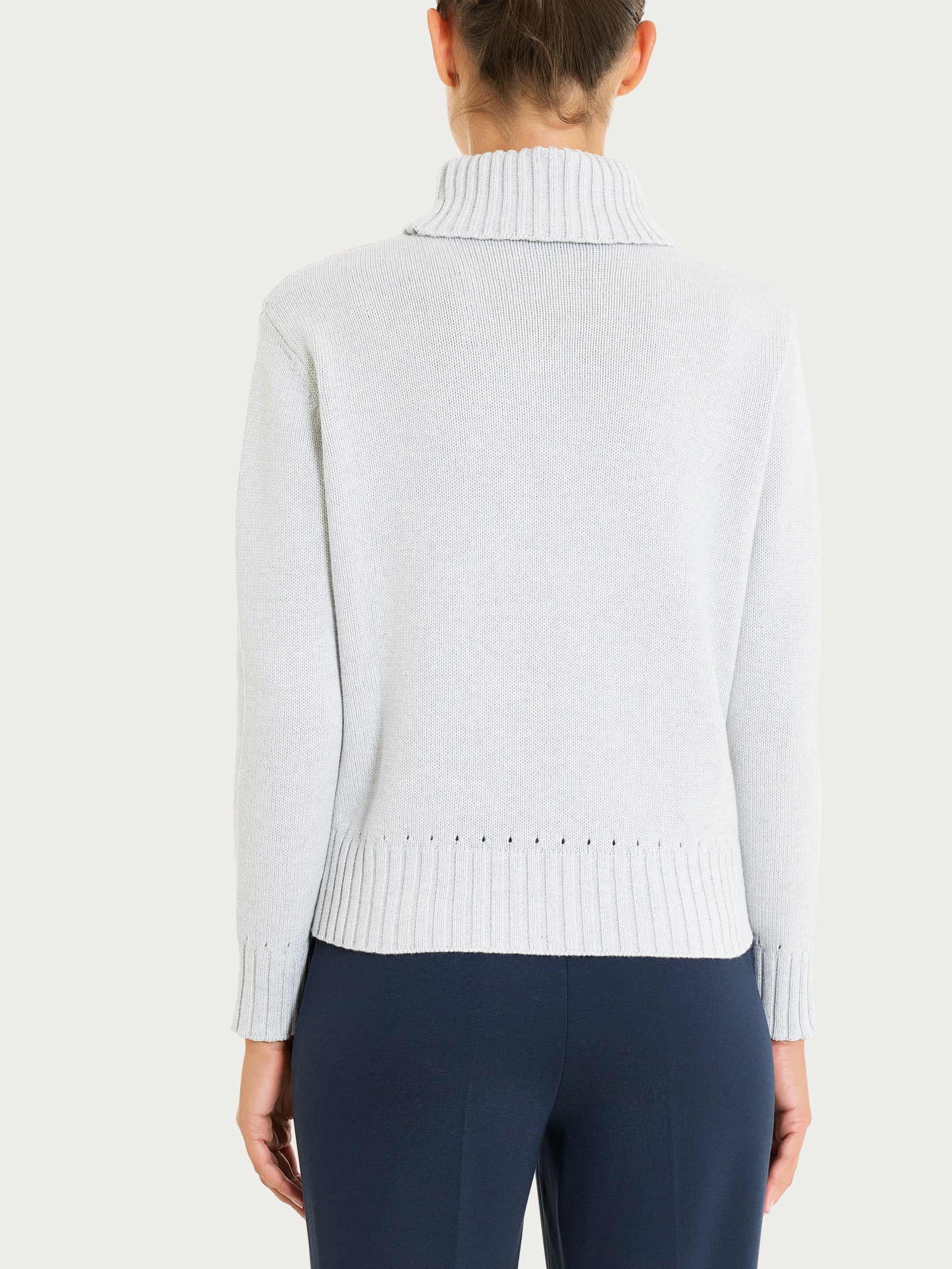 Ragno Winter Cotton Dolcevita Cotone Dawn Blue