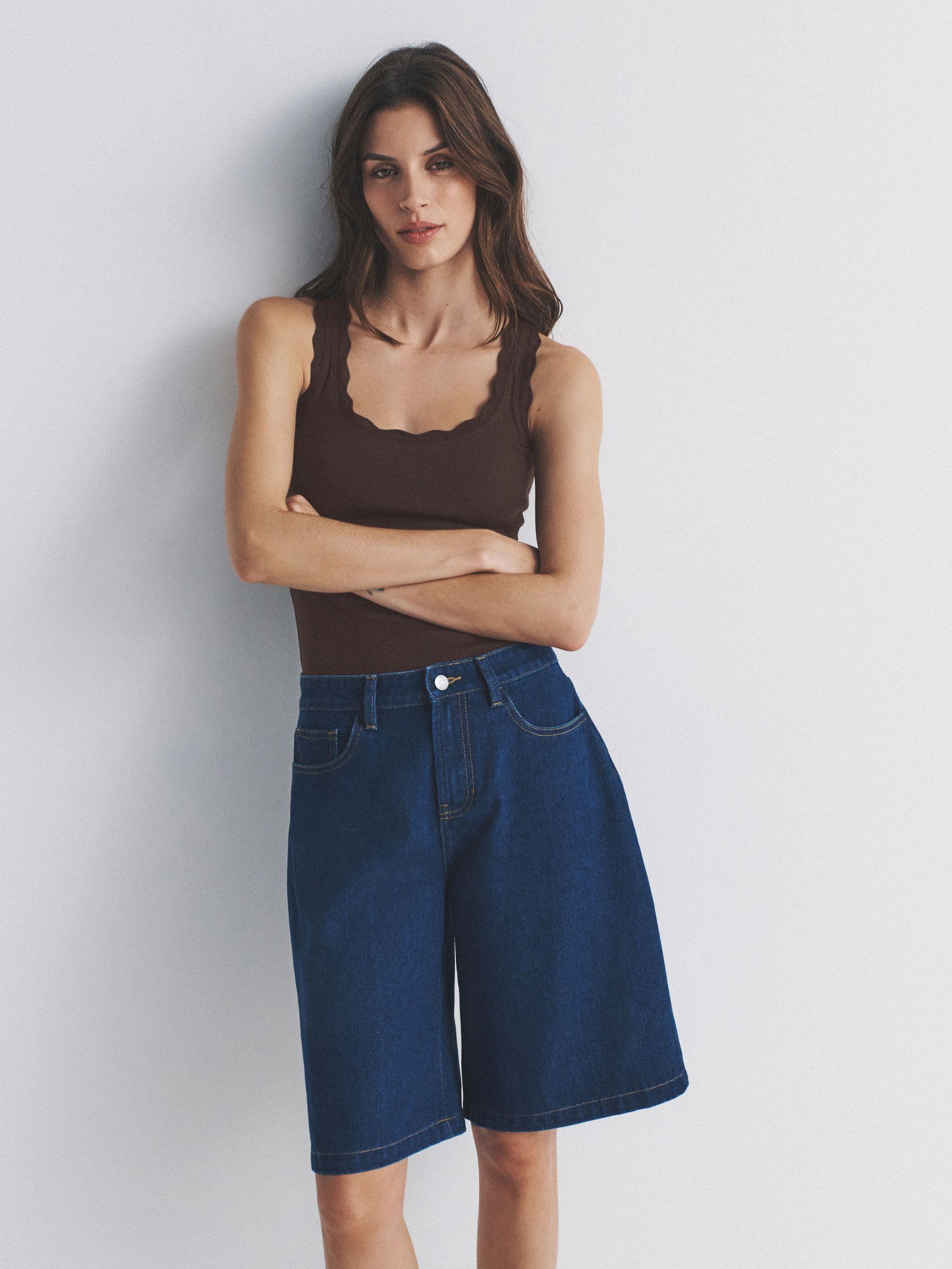 Geo Next The Set Canotta Coste Bordo Smerlato Donna 3 Pezzi