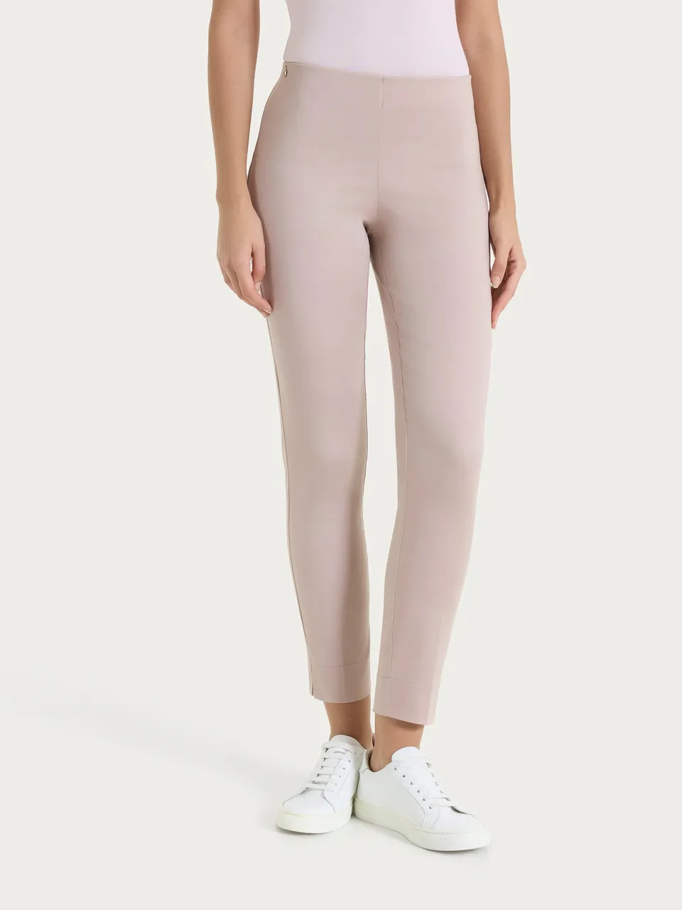 Ragno Satin Power Pantalone Capri Sphinx rosa skinny